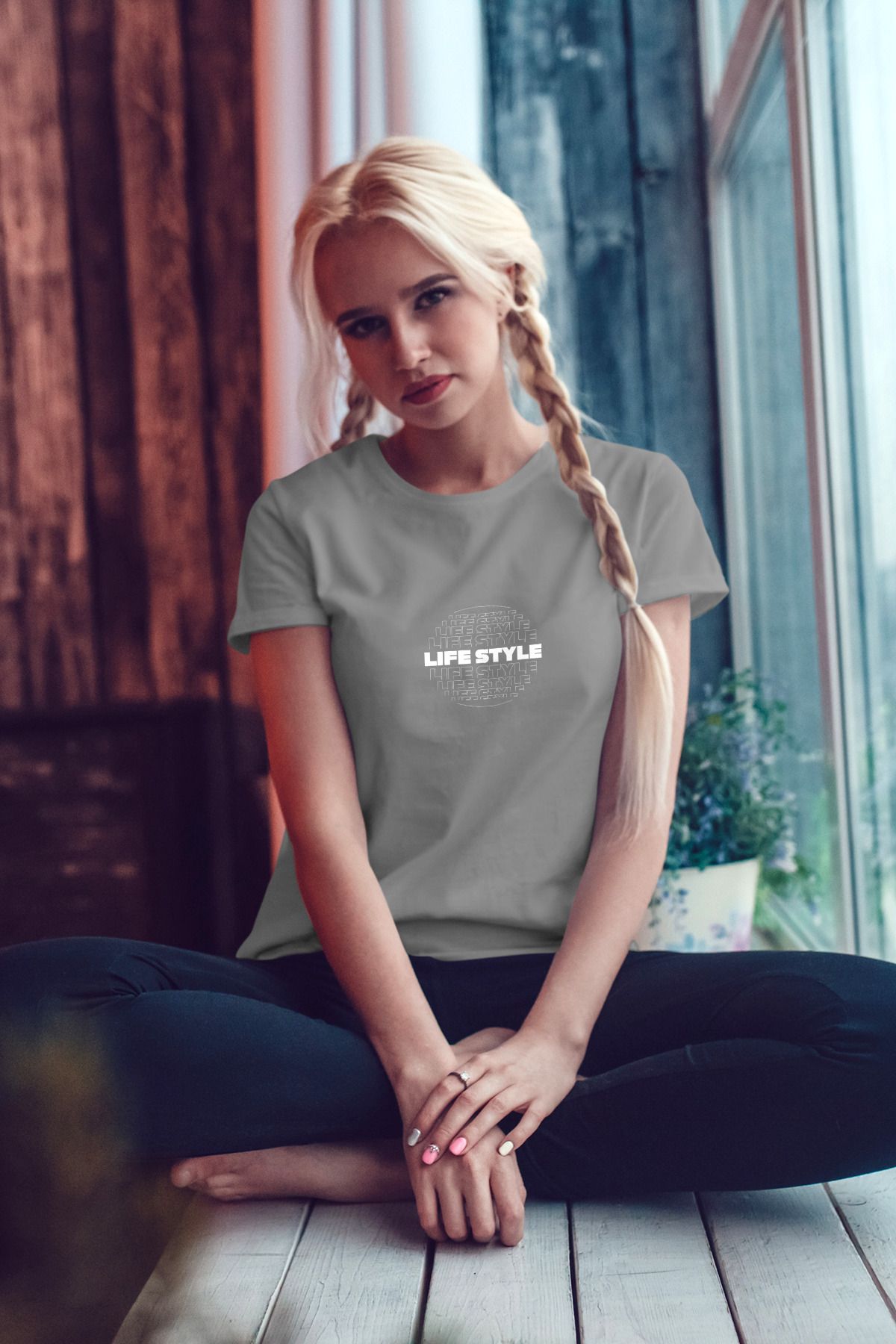 Decrift Lifestyle %100 Pamuk Kadın T-Shirt