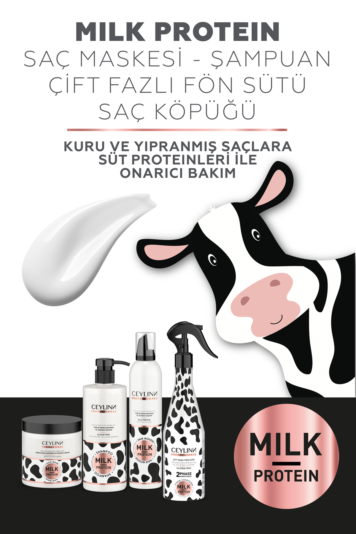 Milk Protein Saç Köpüğü 300 ml — 8691988011960 — تصویر 5 از 5
