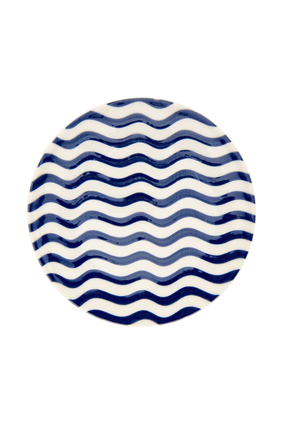 ASPARTAM Porselen Panarea Pasta Tabağı - Mavi - 19 cm
