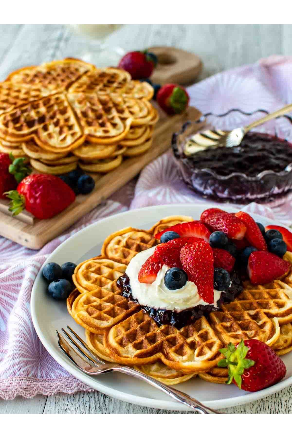 Zass-Waffle maker Zass ZWM 01, 750W, 5 heart-shaped waffles, 18.5 cm, Non-stick and easy-to-clean 7