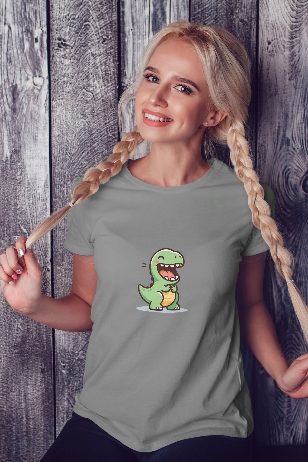 Decrift Dino %100 Pamuk Kadın T-Shirt
