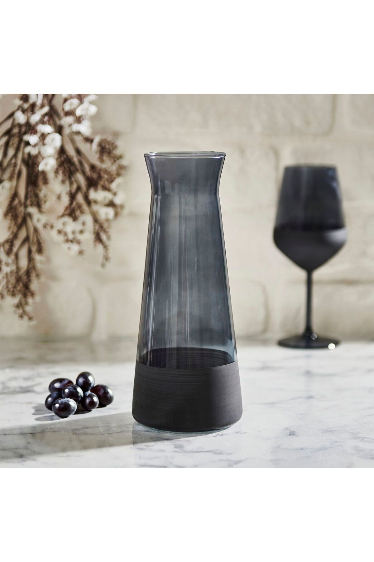 MATMEL Matte Karaf - Siyah - 1150 ml