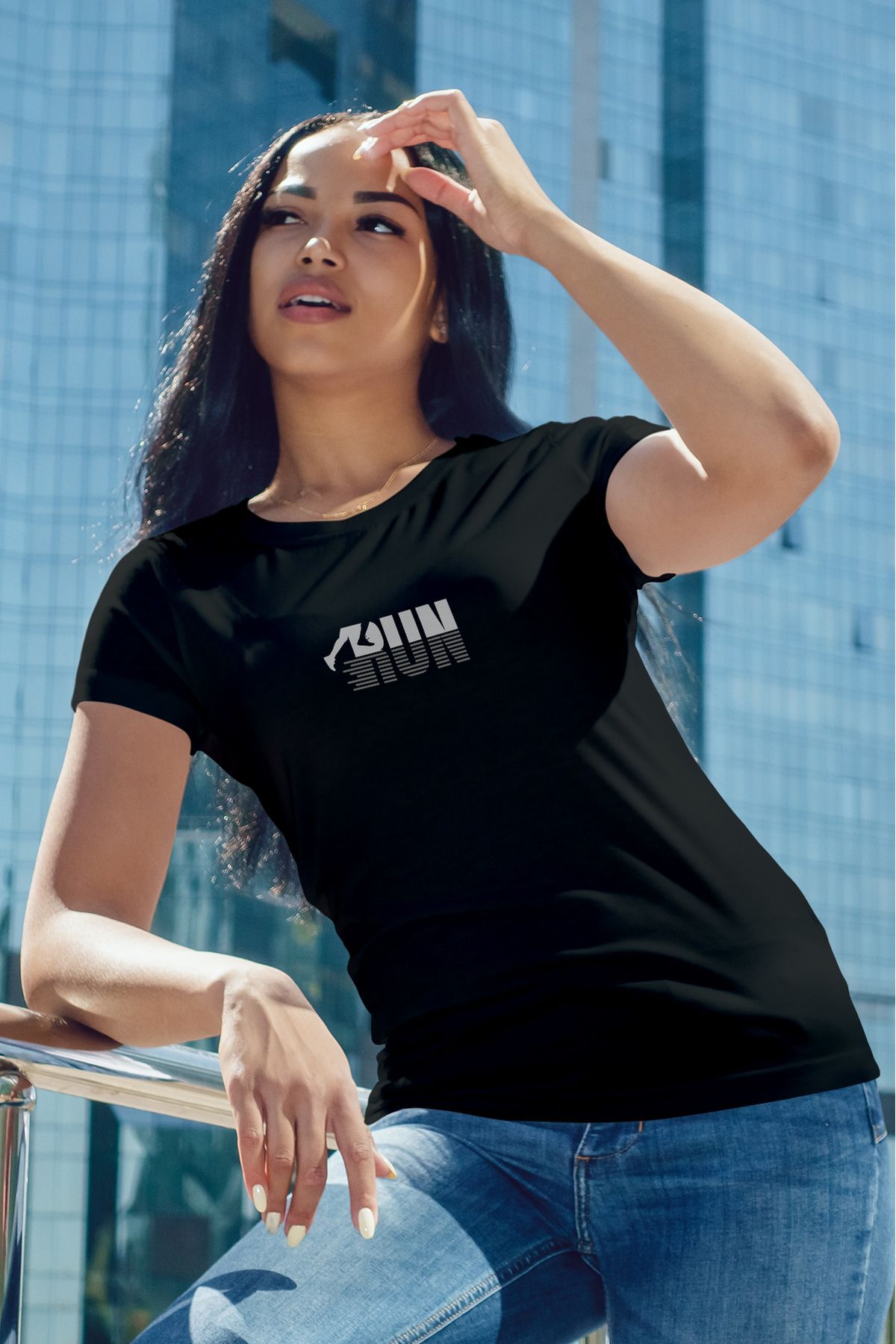 Decrift Run %100 Pamuk Kadın T-Shirt
