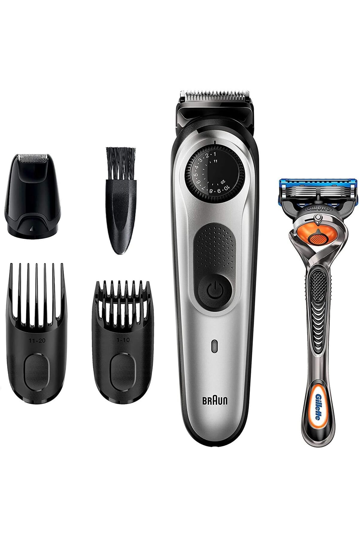 Braun-Braun BT5265 Beard Trimmer Rechargeable for Men with Gillette ProGlide 1
