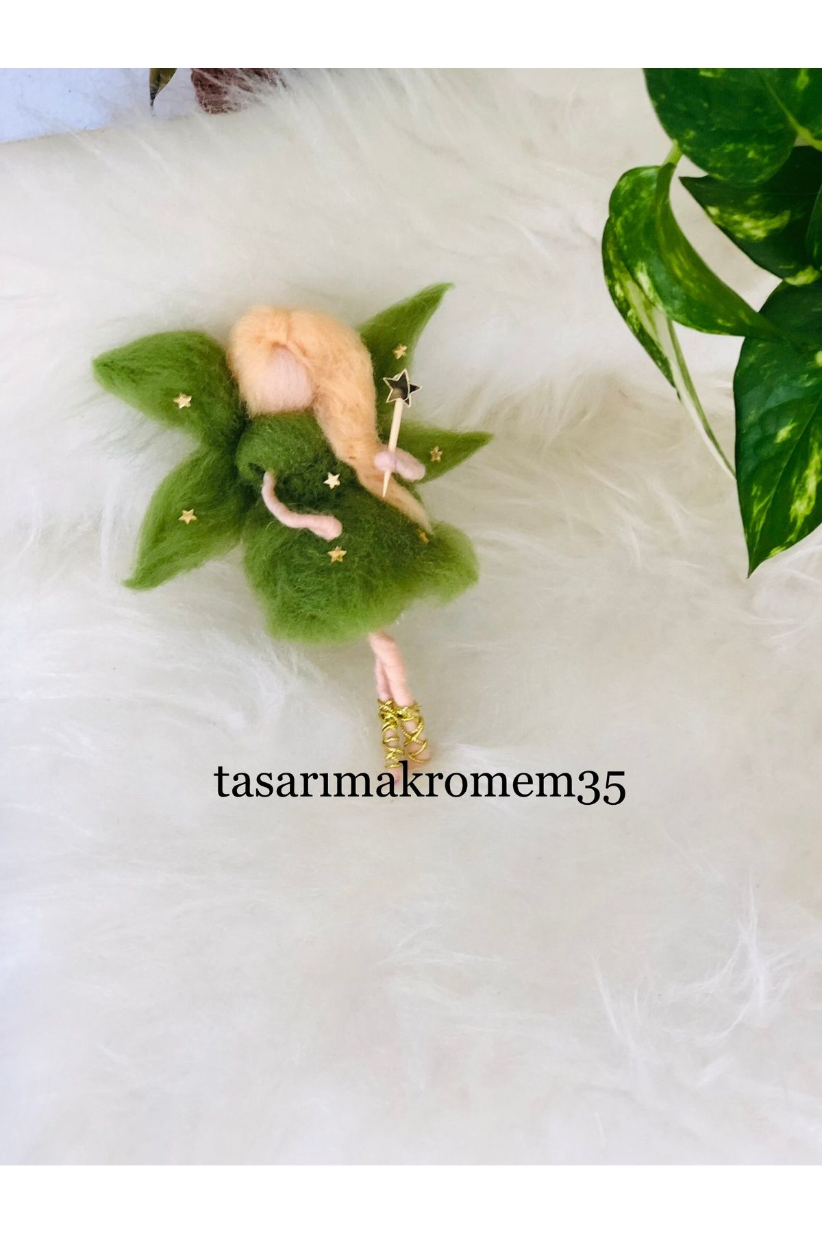 tasarimakromem35 peri bebek keçe bebek