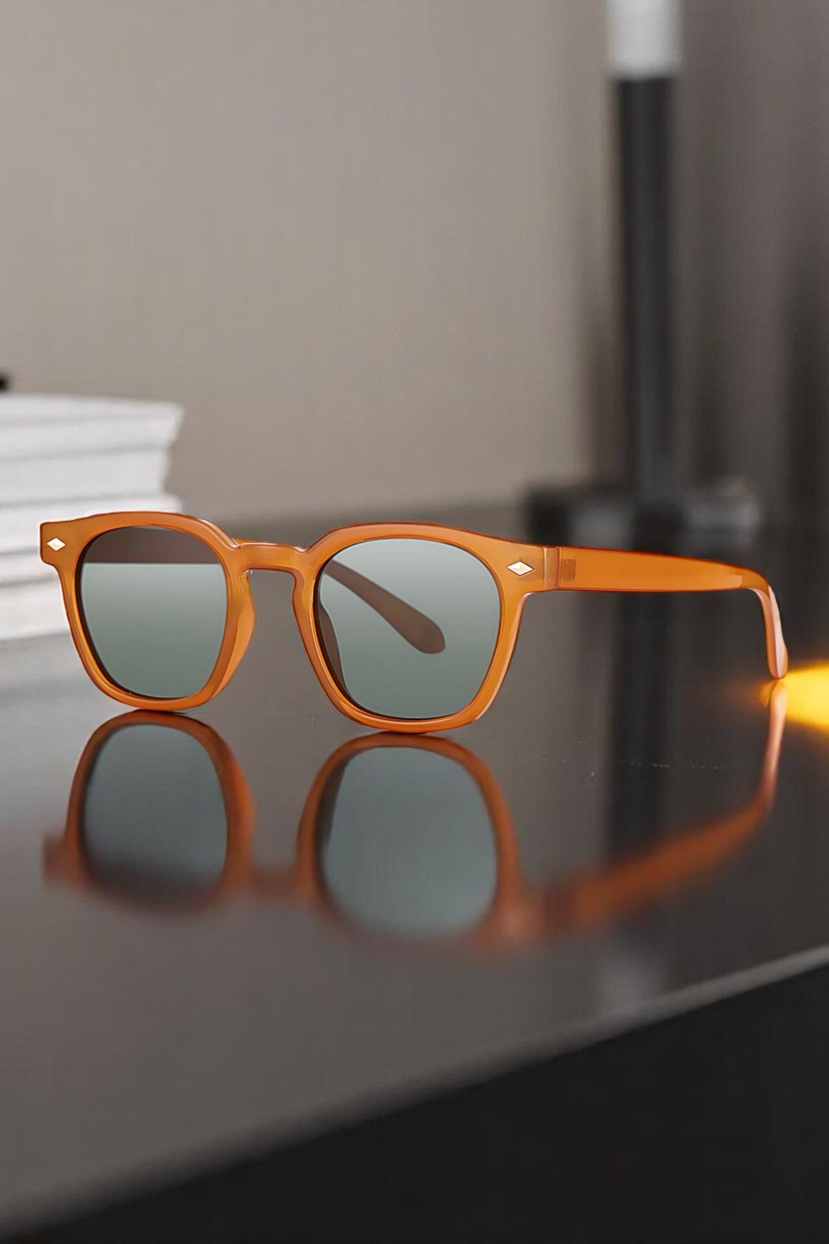 Daniel Klein %100 Polarize UV400 Korumalı Camel Renk Orijinal Oval Unisex Güneş Gözlüğü DKG6252C4