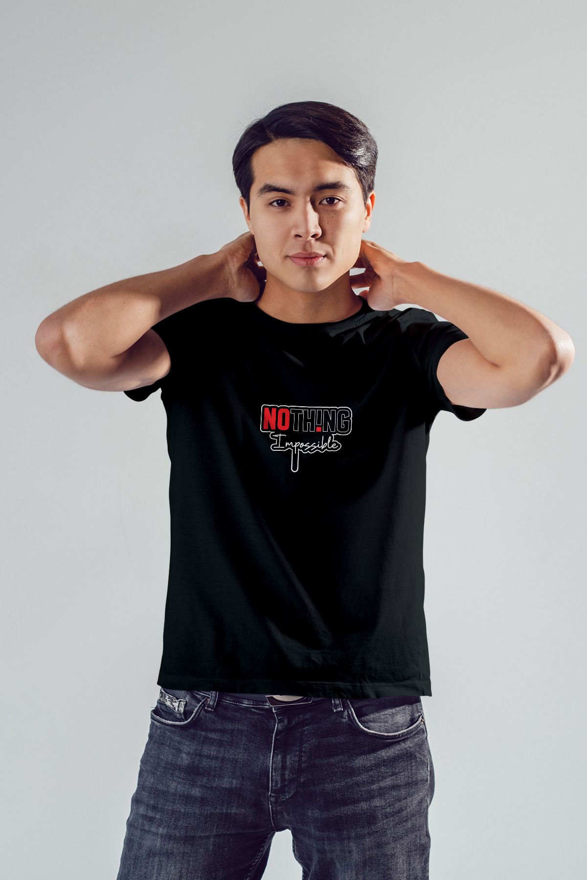Decrift Nothing Impossible %100 Pamuk Erkek T-Shirt