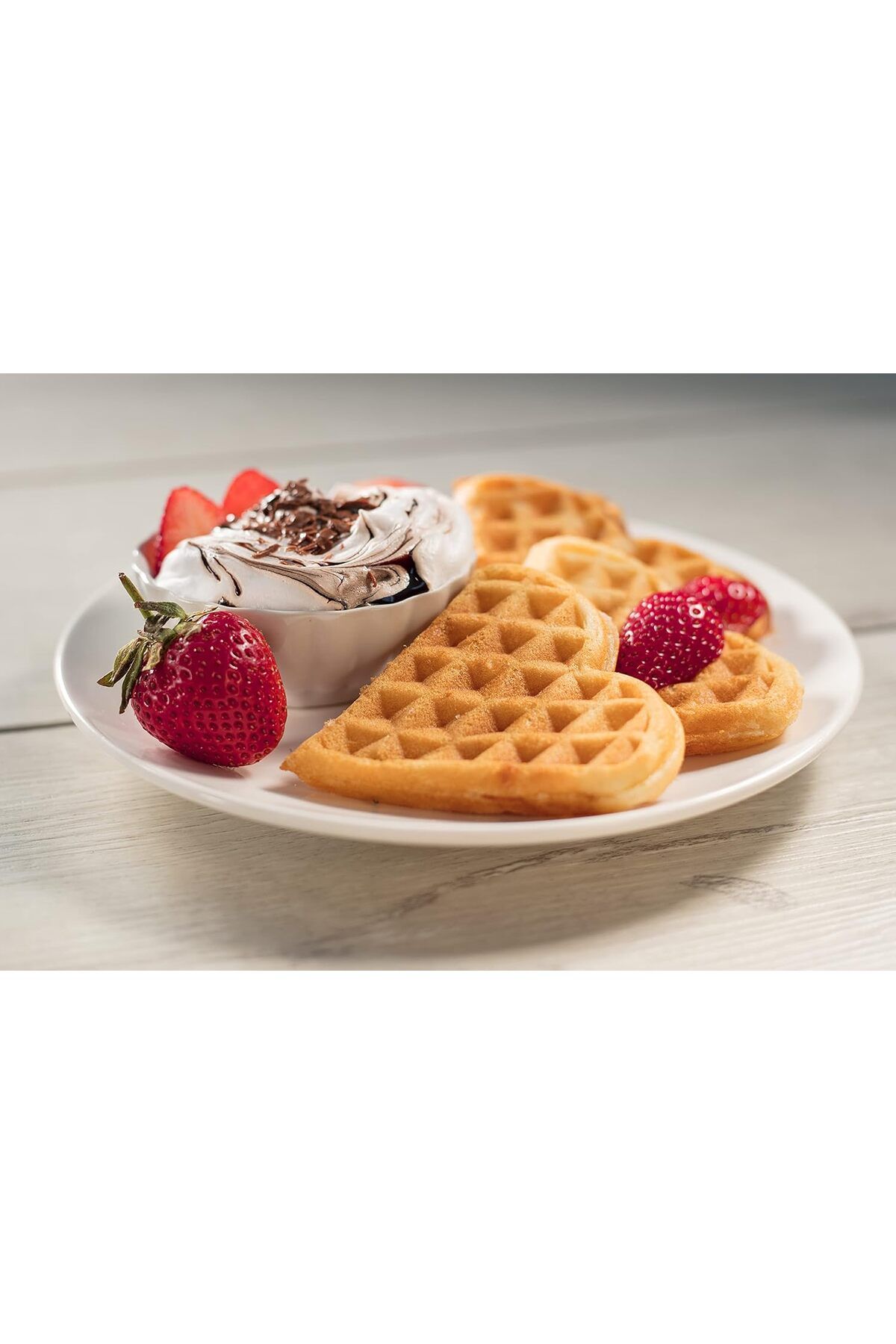 Zass-Waffle maker Zass ZWM 01, 750W, 5 heart-shaped waffles, 18.5 cm, Non-stick and easy-to-clean 5