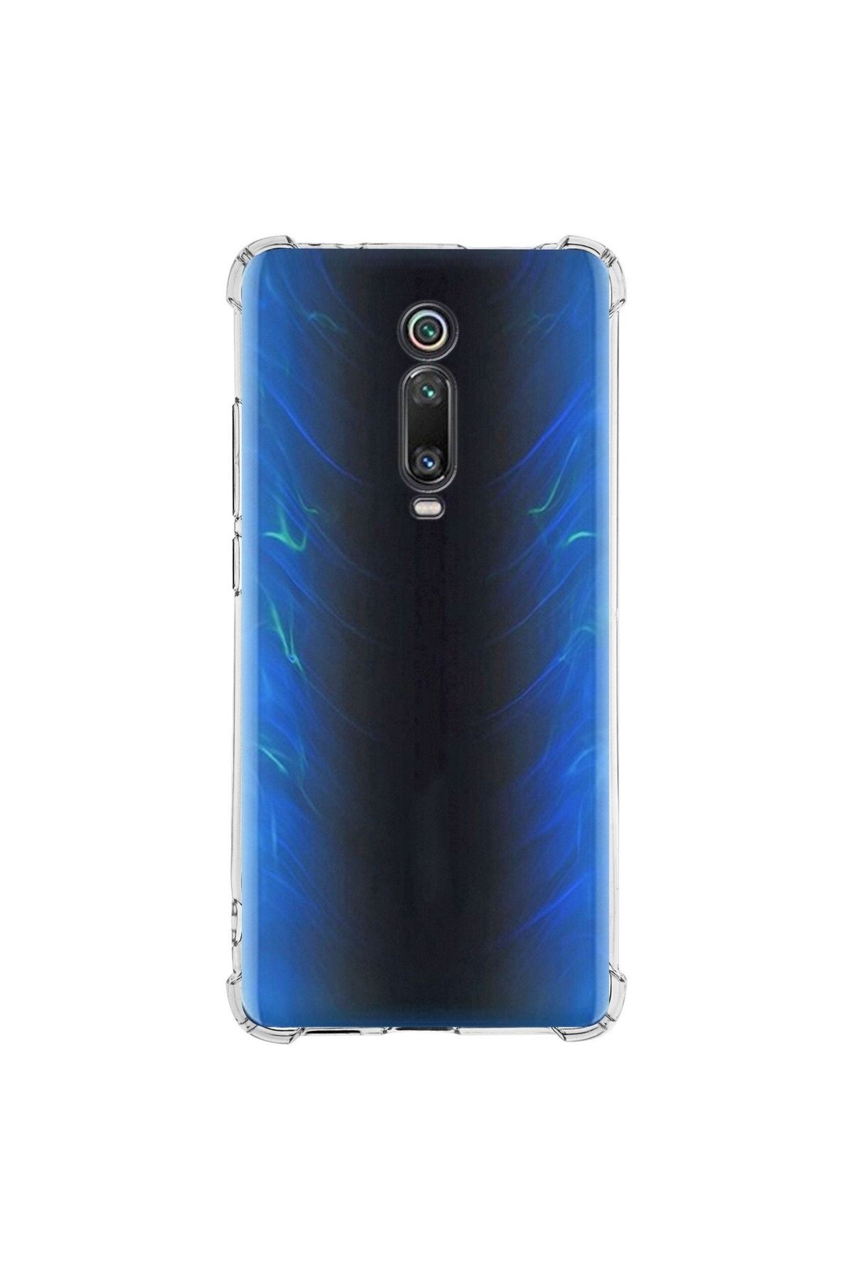 CaseArt Xiaomi Mi 9T ile uyumlu Kapak Köşe Korumalı Airbag Antishock Şeffaf Silikon Kılıf