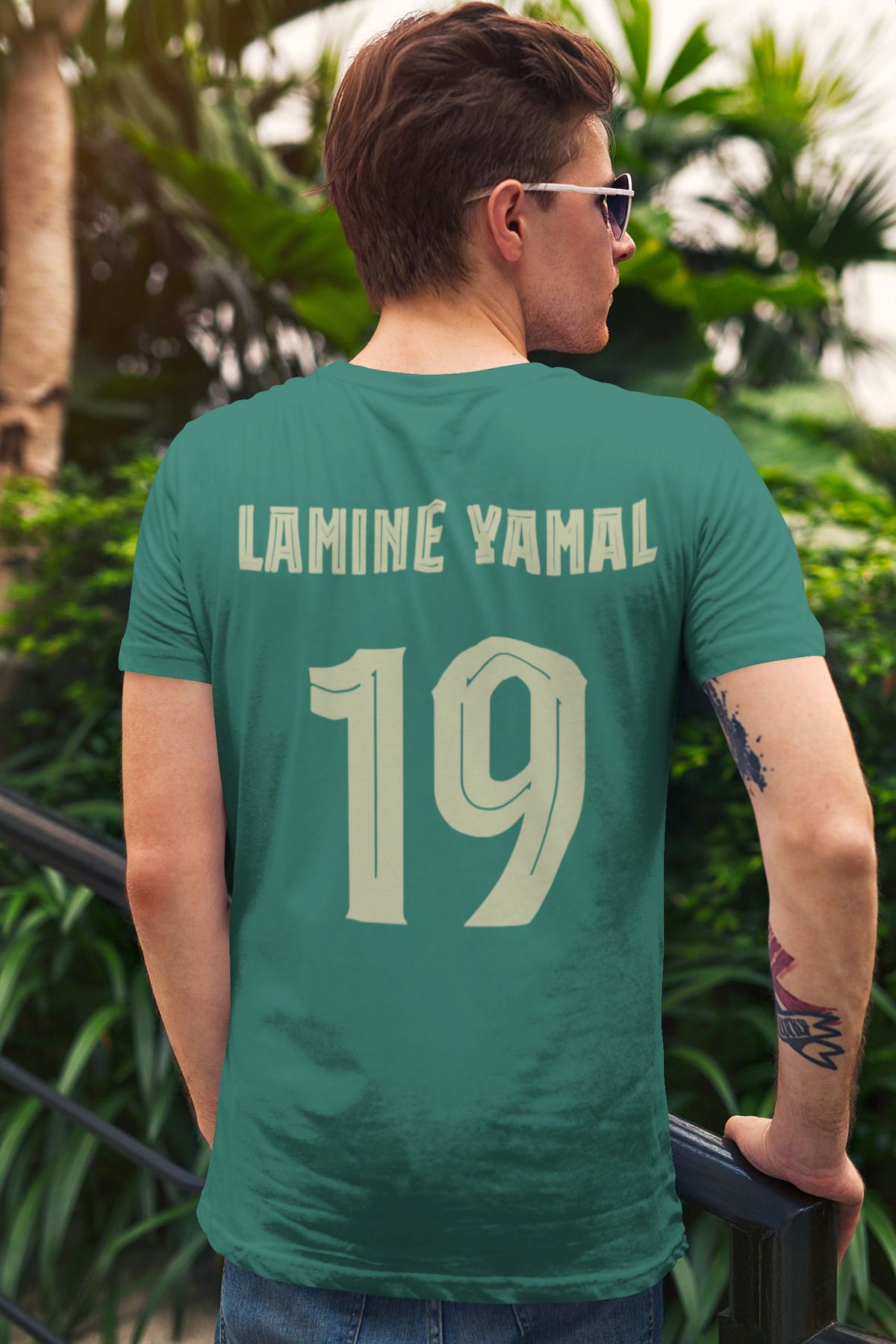 Biy Store Lamine Yamal forma sırt futbol baskılı unisex kısa kollu tişört t-shirt
