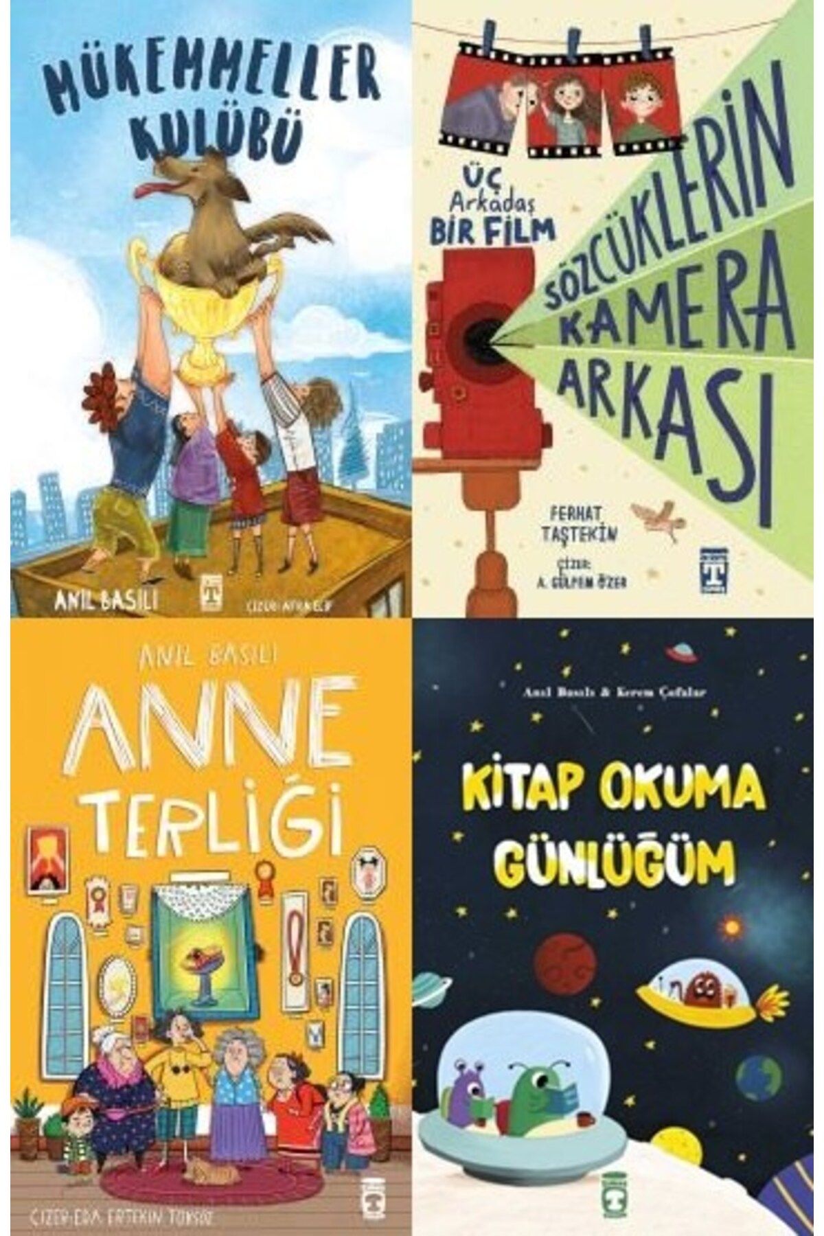 Timaş Çocuk Anıl Basılı & Ferhat Taştekin 4'lü Set - Mükemmeller Kulübü, Sözcüklerin Kamera Arkası, Anne Terliği