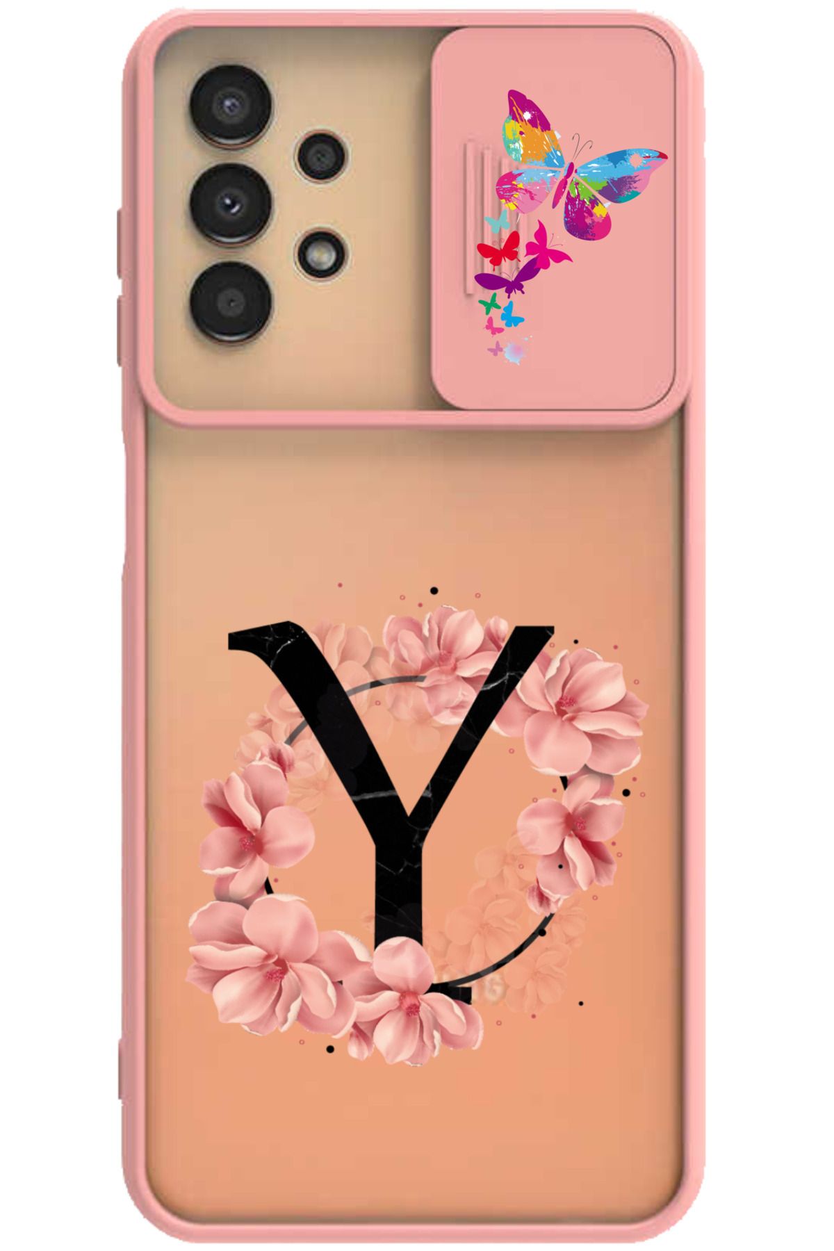 Rotaks Galaxy A33 Uyumlu Kılıf Sürgülü Slayt Kamera Korumalı İsme Özel Baskılı