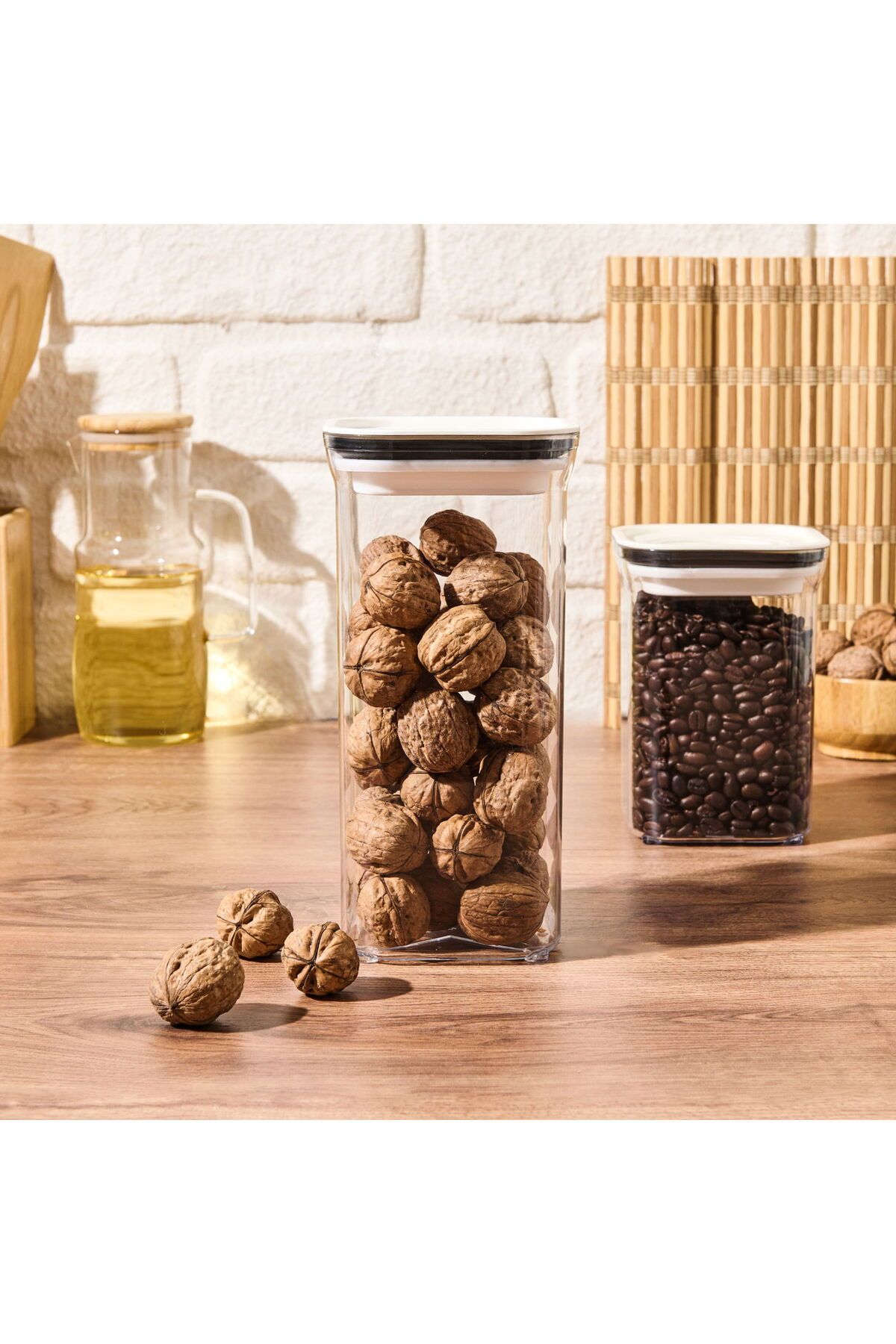 ASPARTAM Erzak Kabı - Şeffaf - 1,5 lt