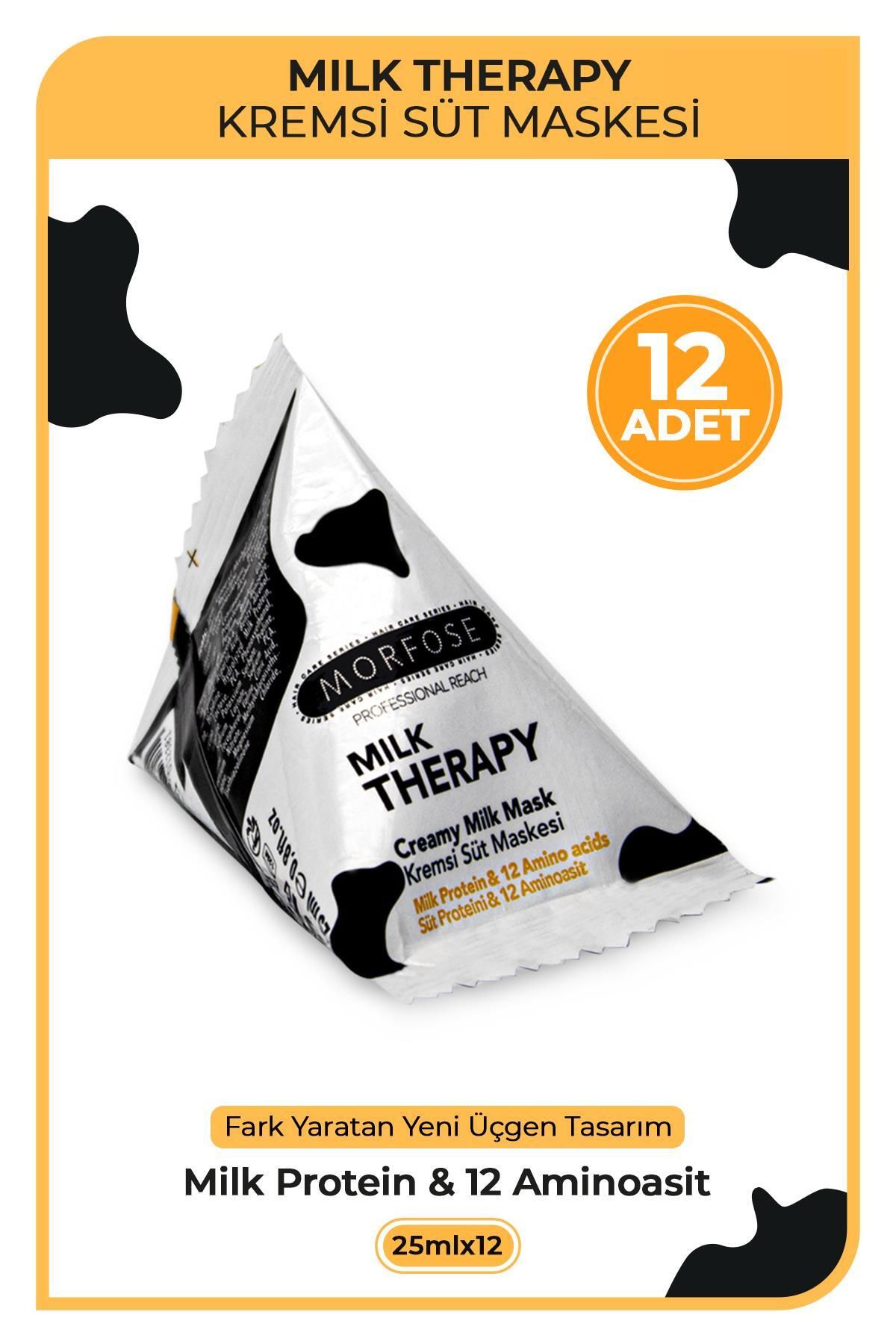 Morfose Milk Therapy Üçgen Saç Maskesi 25 ml 12 Adet