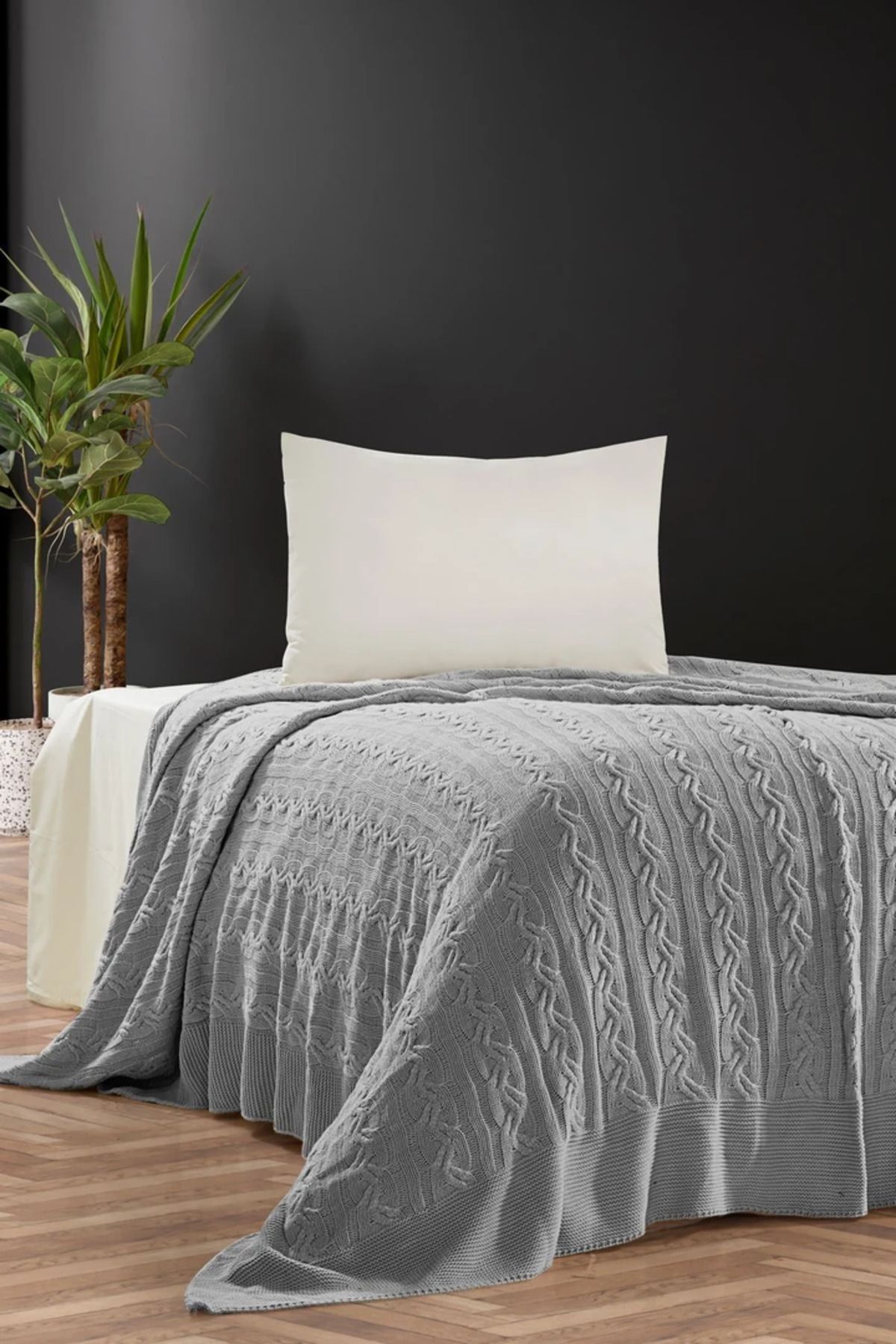 DOUX HOME Hera Triko Yatak Örtüsü Tek Kişilik 180 X 230 Cm