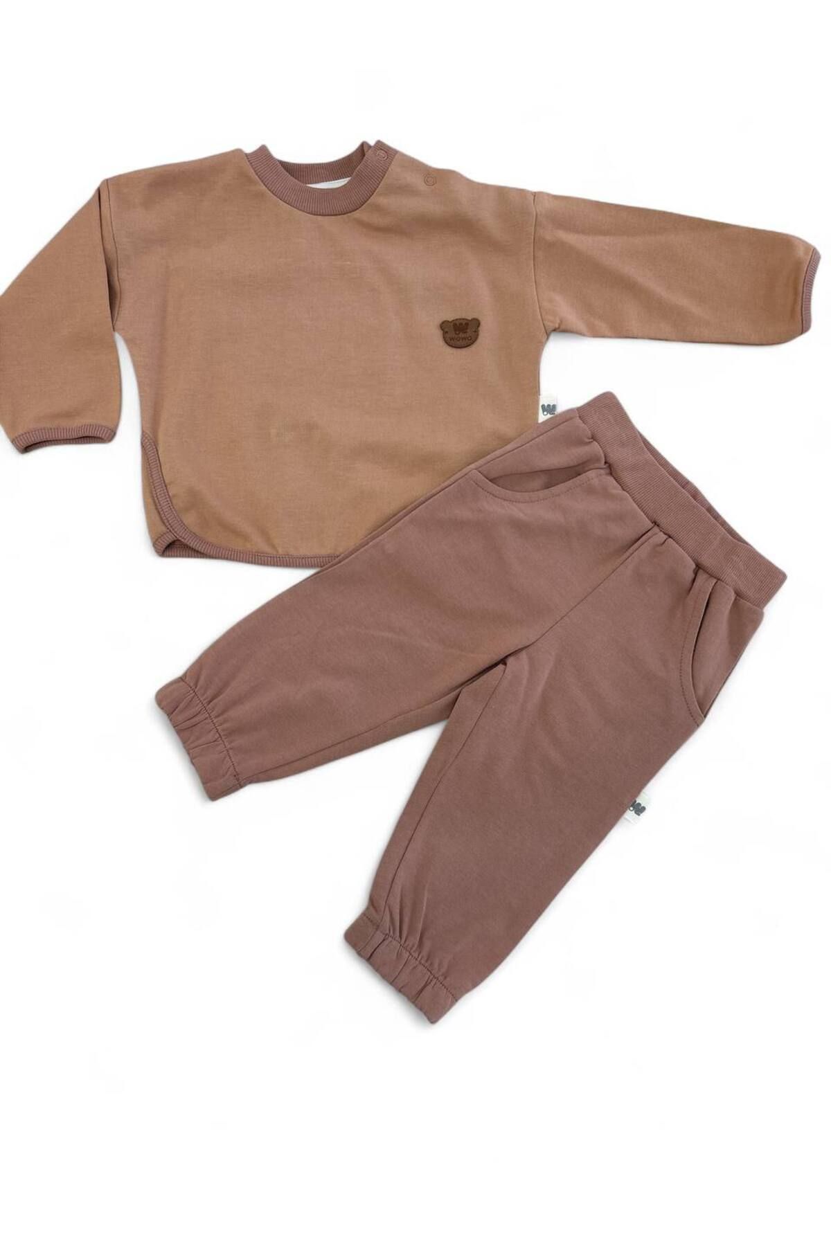 WOWOKİDS MEVSİMLİK 2'Lİ TAKIM PANTALON 2İP %100 PAMUK