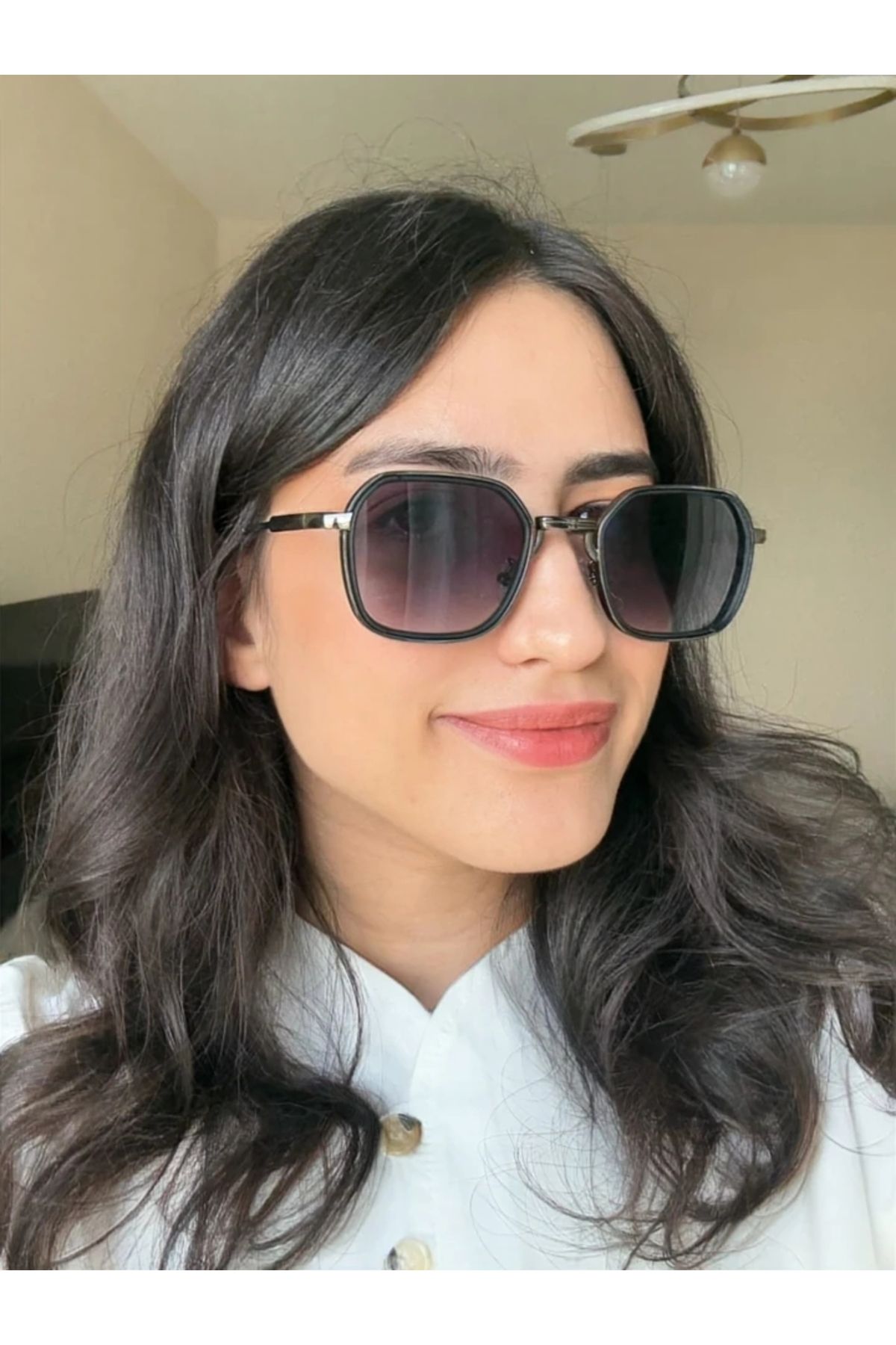 RoseandRoses Nexa Orijinal Model Güneş Gözlüğü Siyah Çerçeve Siyah Cam