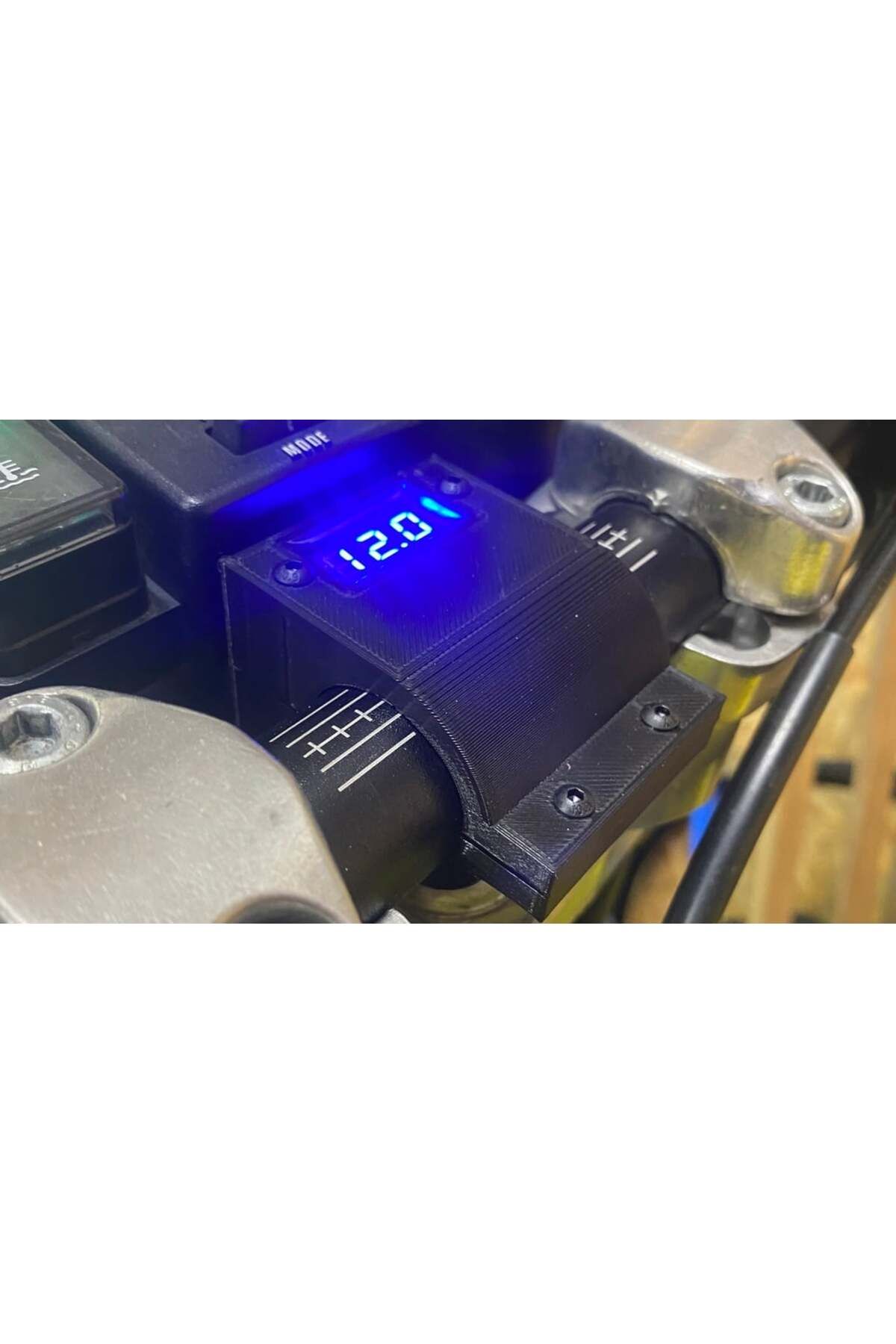 Lucest 22 ve 28mm için Uyumlu voltgauge montaj, voltaj göstergesi, DRZ (Plastik Aparattır!!!)