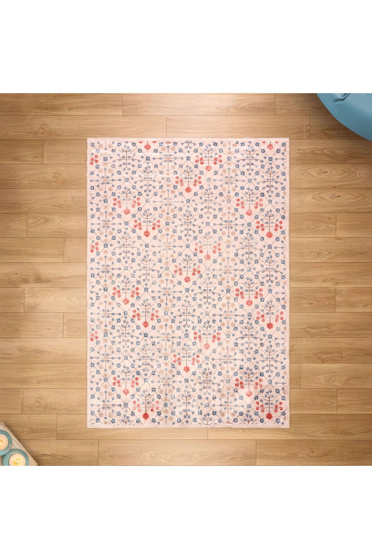 ASPARTAM Pjanta Makine Halısı - Ekru - 160x230 cm
