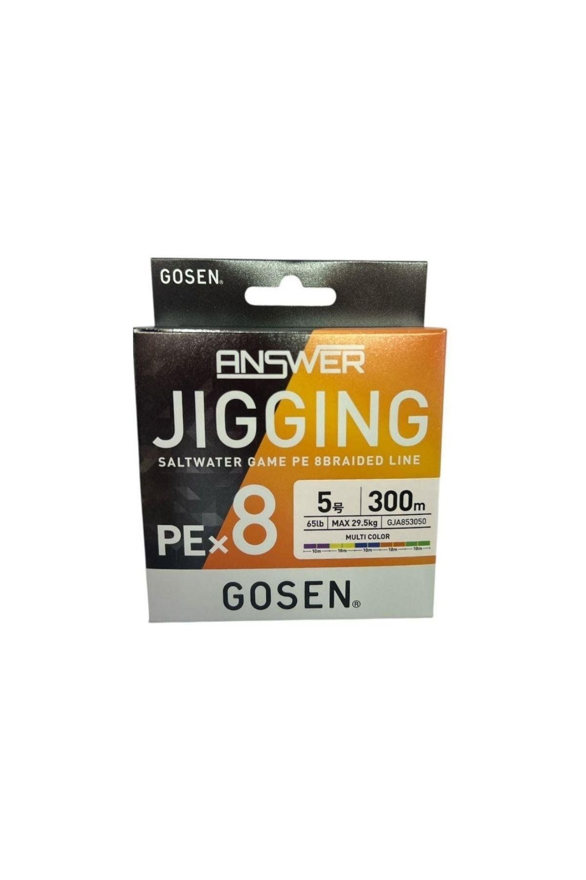 AVBURADA Gosen Jigging Answer PE 8 Örgü Jig ve Tai Rubber İpi 300mt Multi 65lb