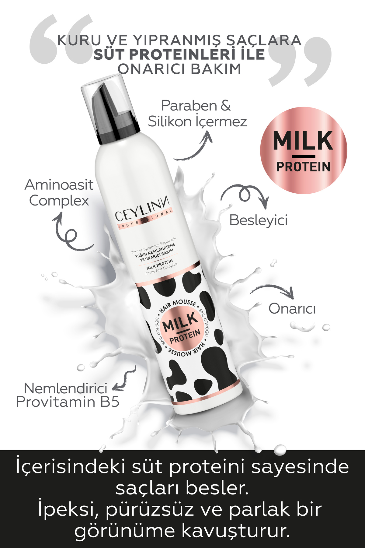 Milk Protein Saç Köpüğü 300 ml — 8691988011960 — تصویر 2 از 5