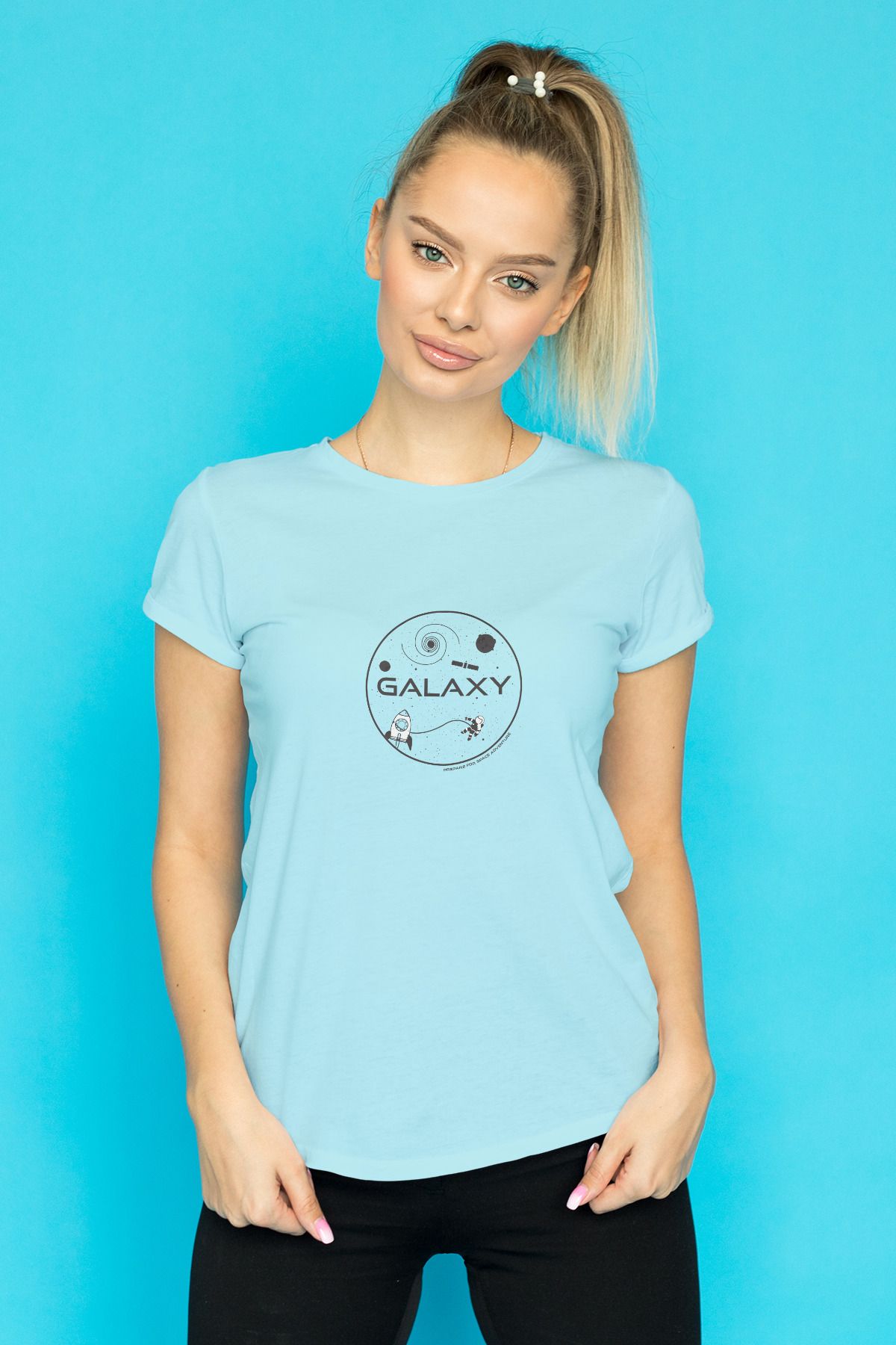 Decrift Galaxy %100 Pamuk Kadın T-Shirt