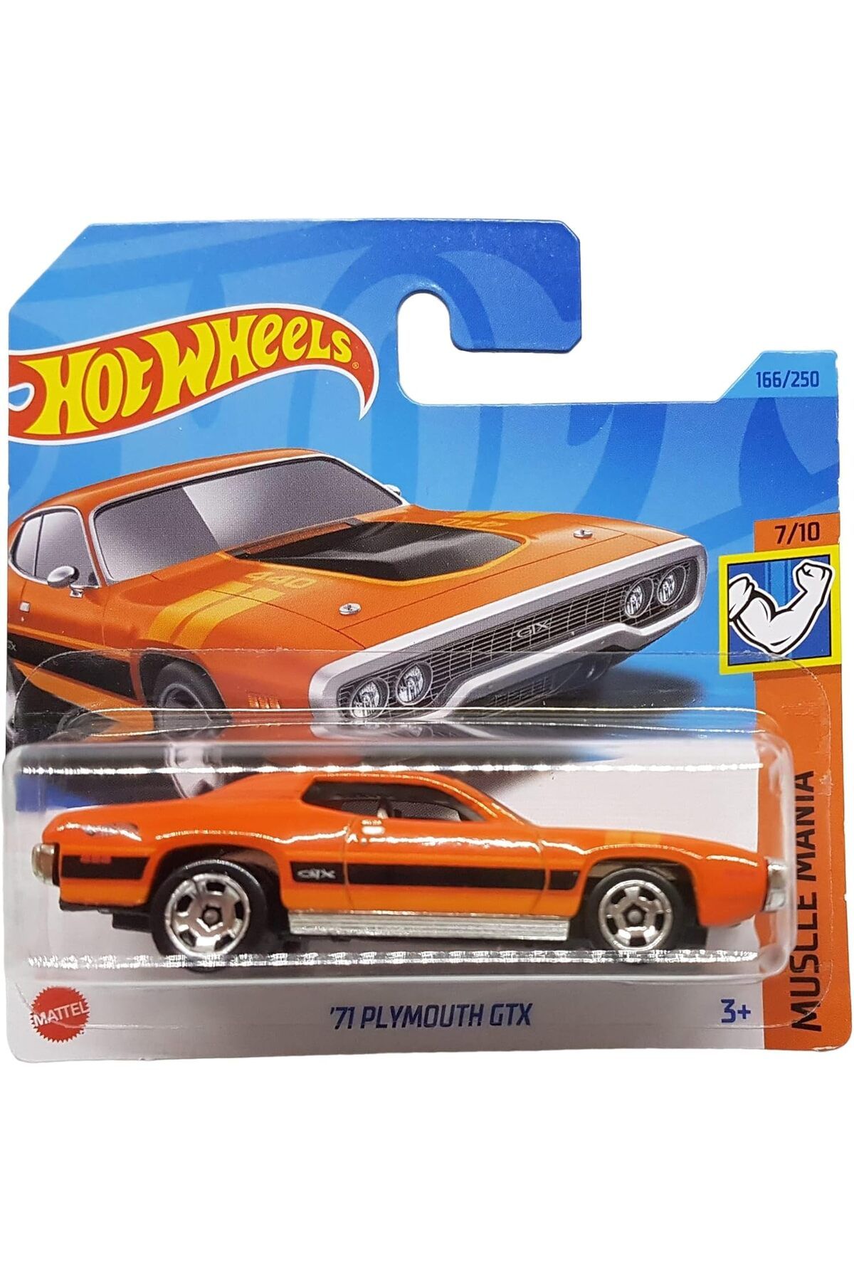 STOREMAX ELZ Wheels - ´71 Plymouth GTX - Muscle Mania 7/10 - HKJ56 - Short Card - Chrysler - turuncu - Matte