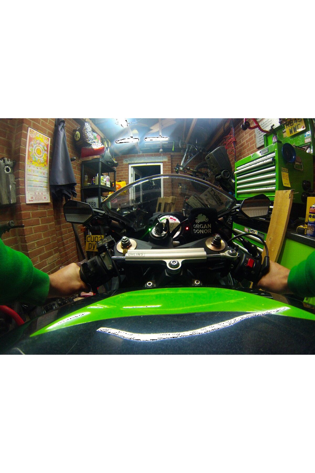 Lucest 2010 Kawasaki ZX10R GoPro Uyumlu Tank Montajı (Plastik Aparattır!!!)