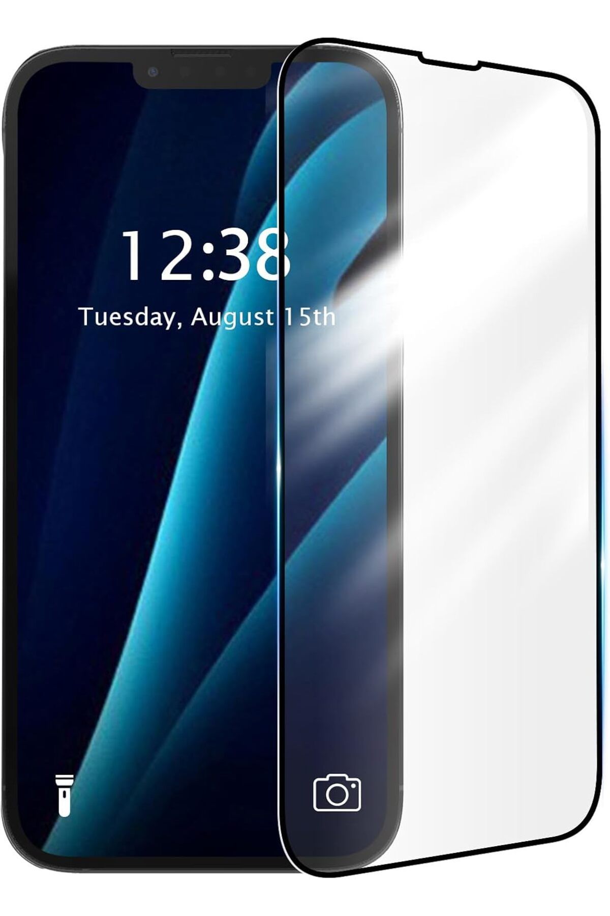 EDELFU iPhone 12 Pro Max [6.7 inch] Sertleştirilmiş Anti Statik ESD Cam Koruyucu Darbeye Dayanıklı Film