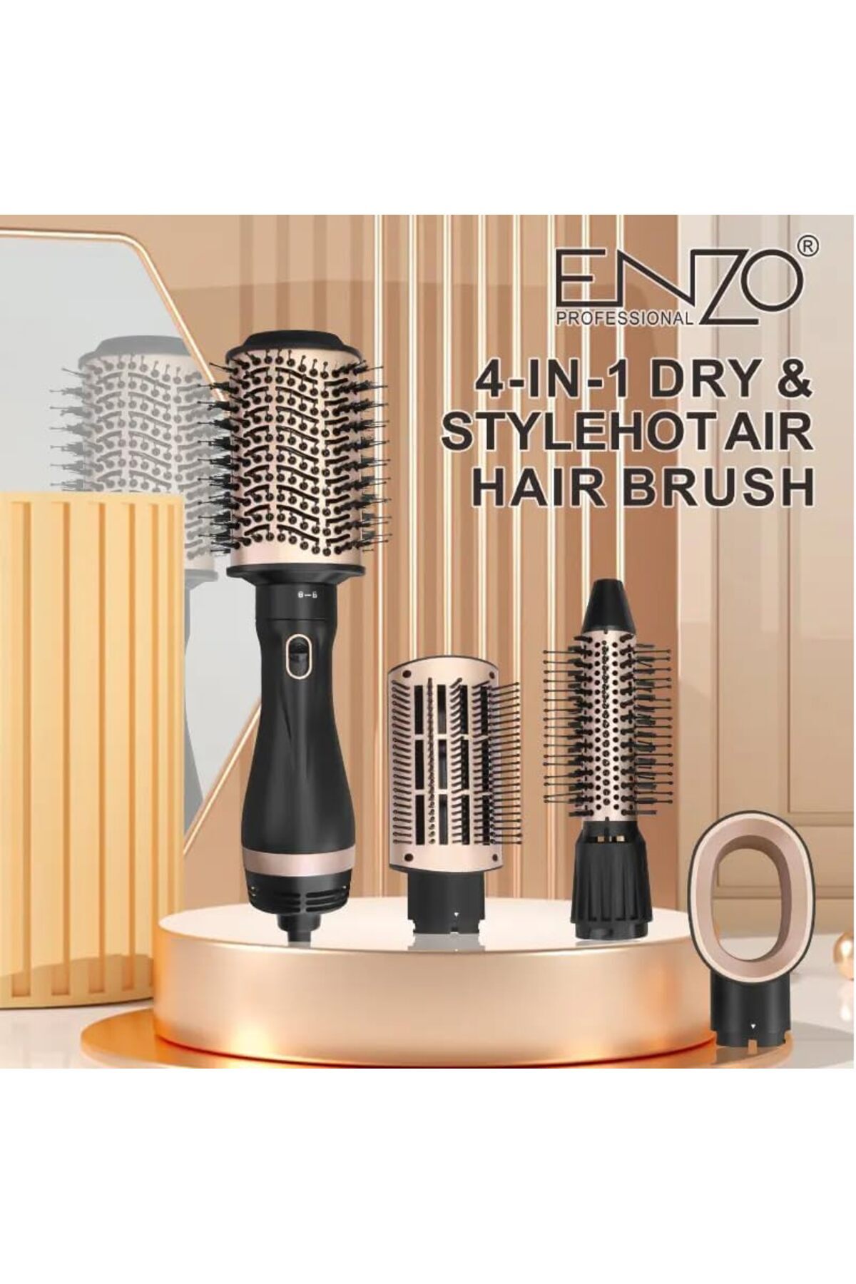 ENZO-EN-6207 4-in-1 Hair Dryer & Styler - Intl Version 4