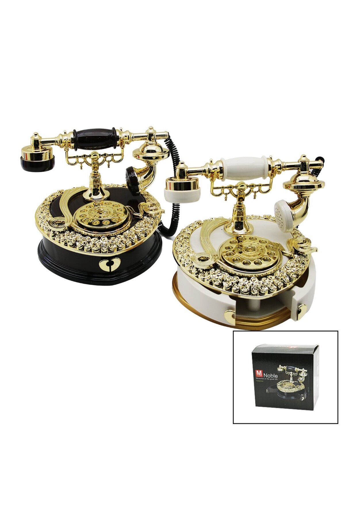 STOREMAX svticaret DEKORATİF MÜZİKLİ NOSTALJİ TELEFON - 2PCS TAKILIK ÇEKMECELİ mhm 1053513