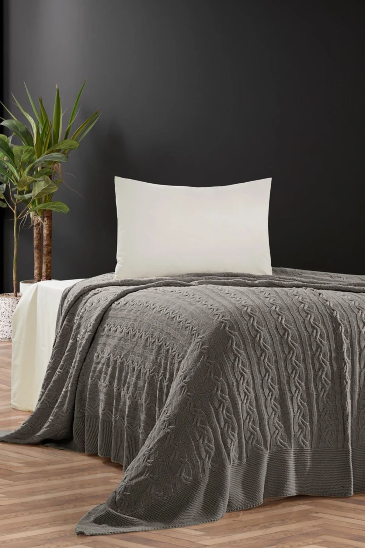 DOUX HOME Hera Triko Yatak Örtüsü Tek Kişilik 180 X 230 Cm