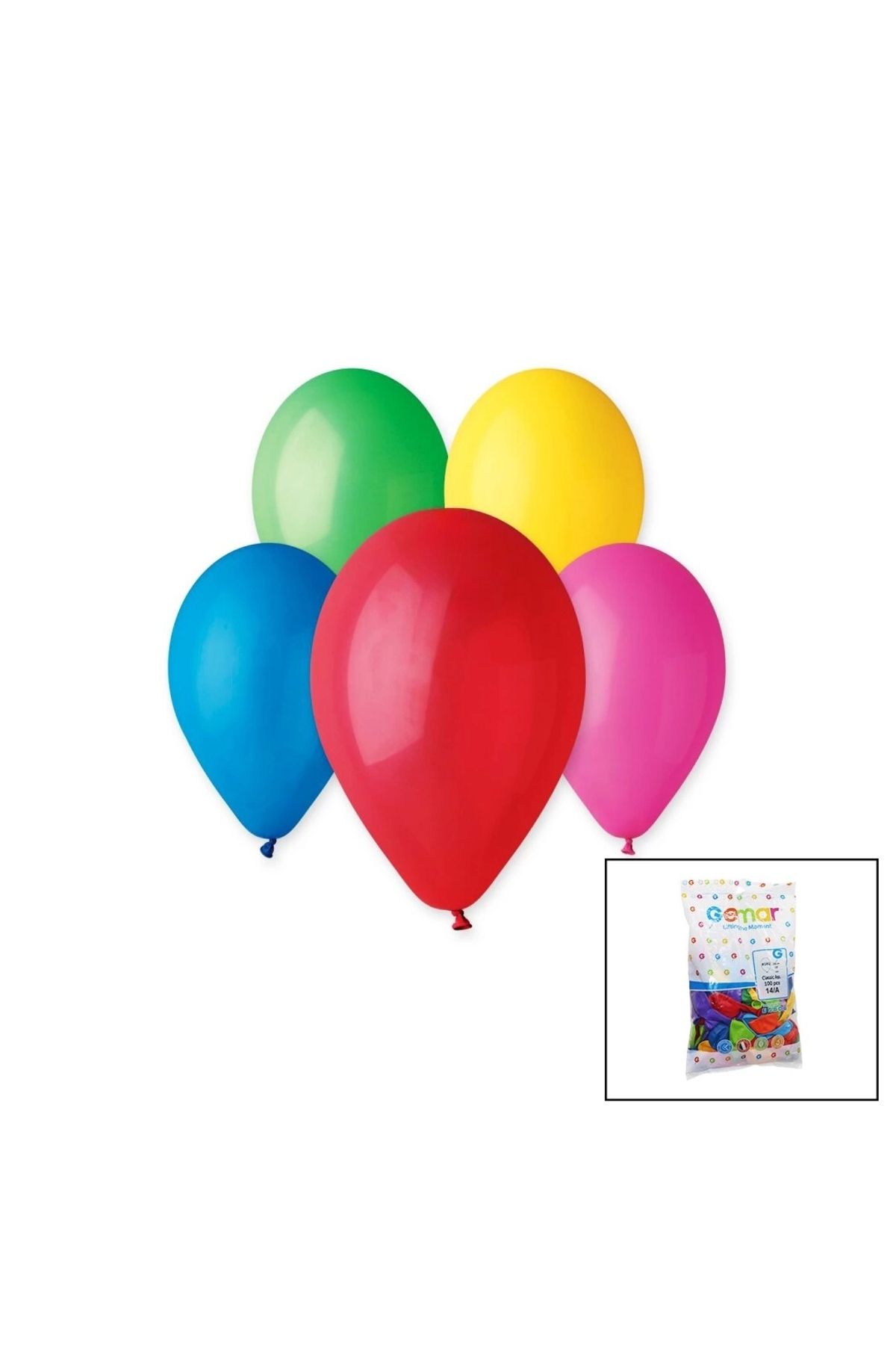 Beruflic Renkli Klasik Balon 10 İnç - 26cm - 100pcs