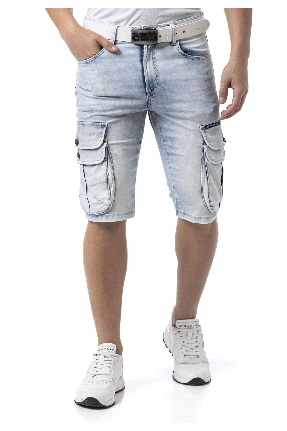 Cipo & Baxx CK306 Men’s Stylish Slim Fit Capri Pants