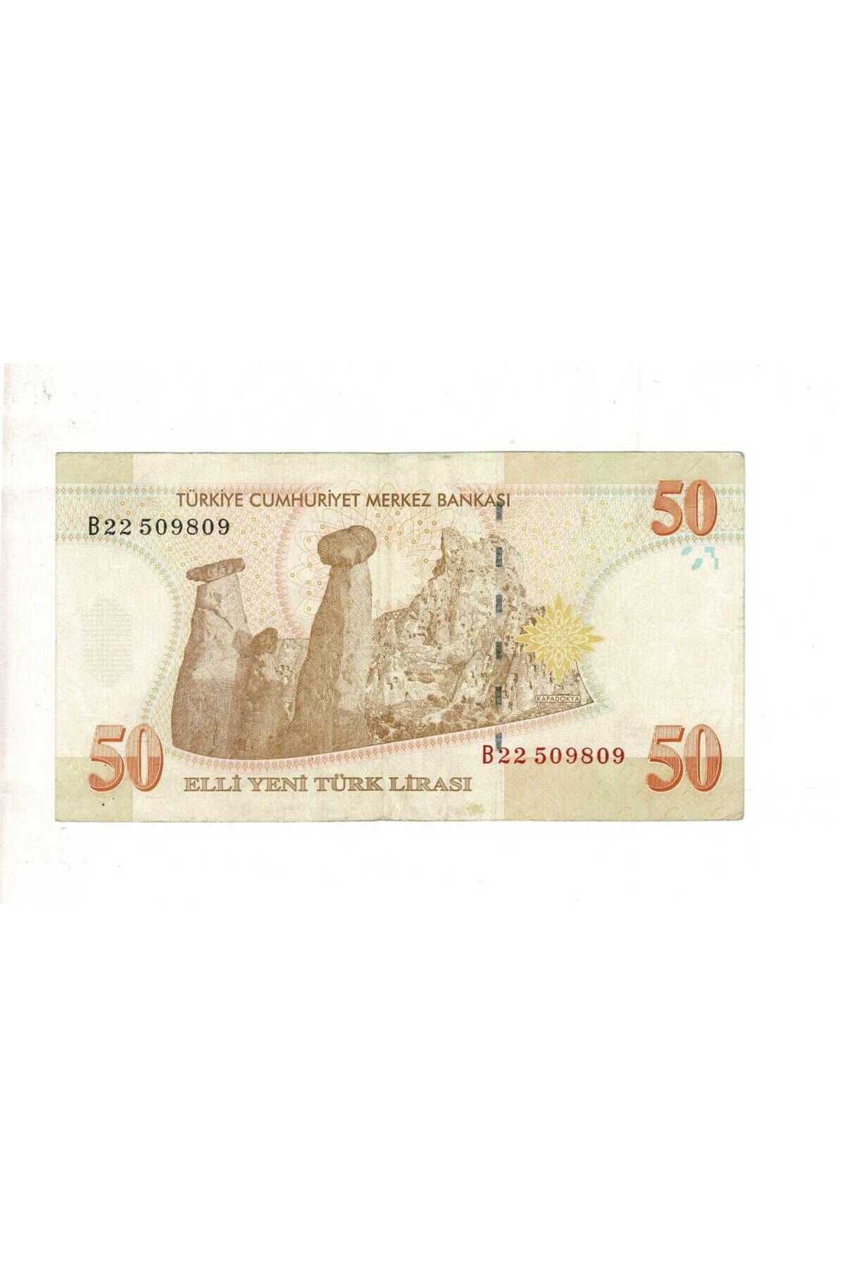 Gökçe Koleksiyon 8. Emisyon 50 YTL Seri B22 ÇT+ TCK9811