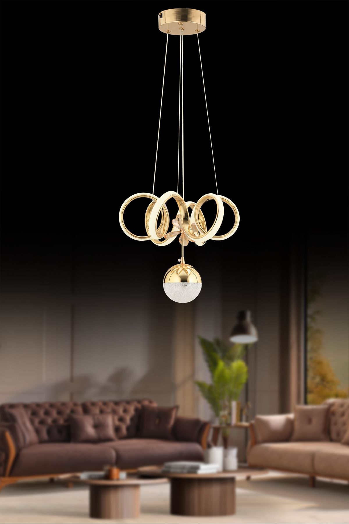 İstanbul Avize İstanbul Avize Gold Sea Beyaz Power Ledli Modern Led Avize