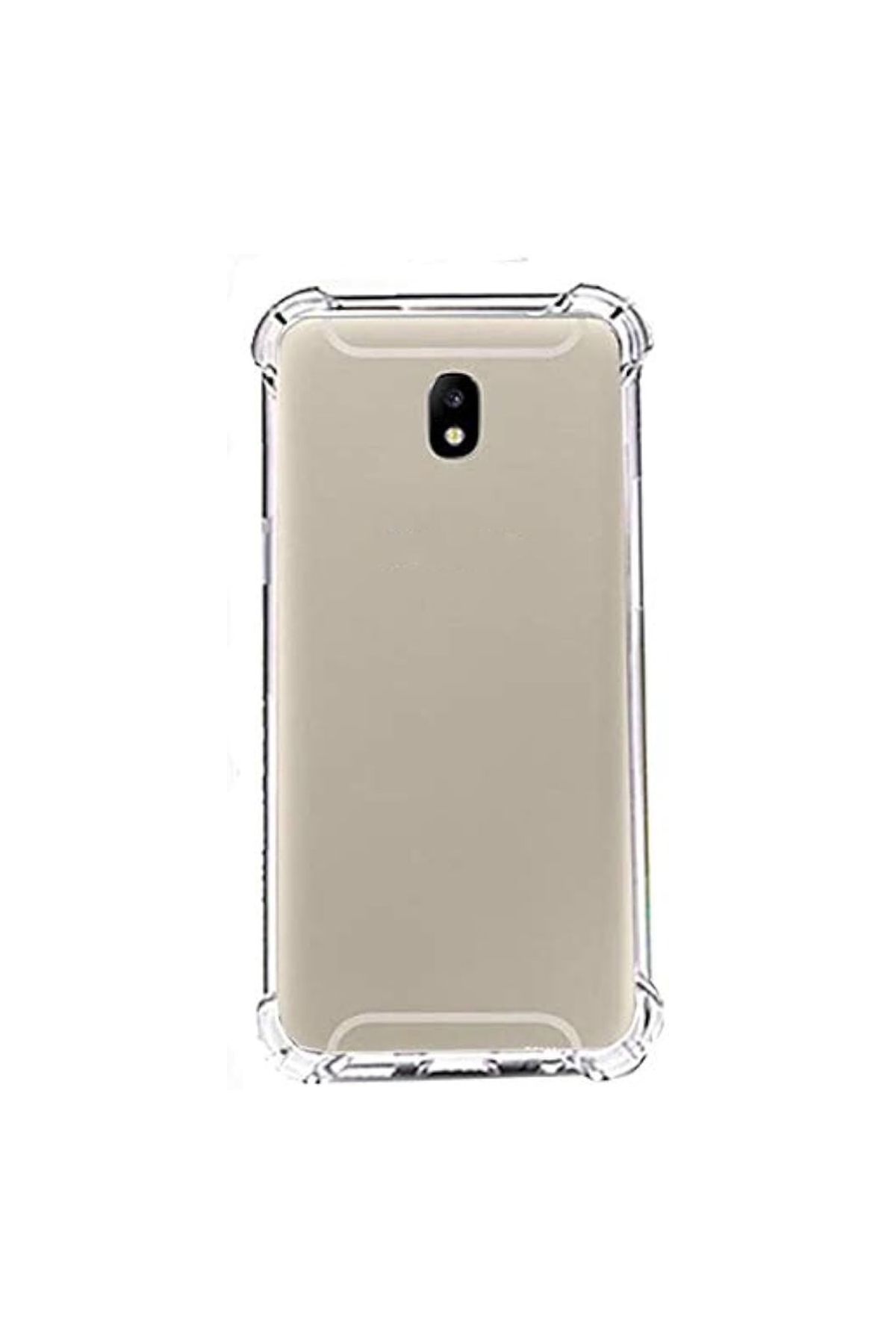 CaseArt Samsung Galaxy J7 Pro ile uyumlu Kapak Köşe Korumalı Airbag Antishock Şeffaf Silikon Kılıf