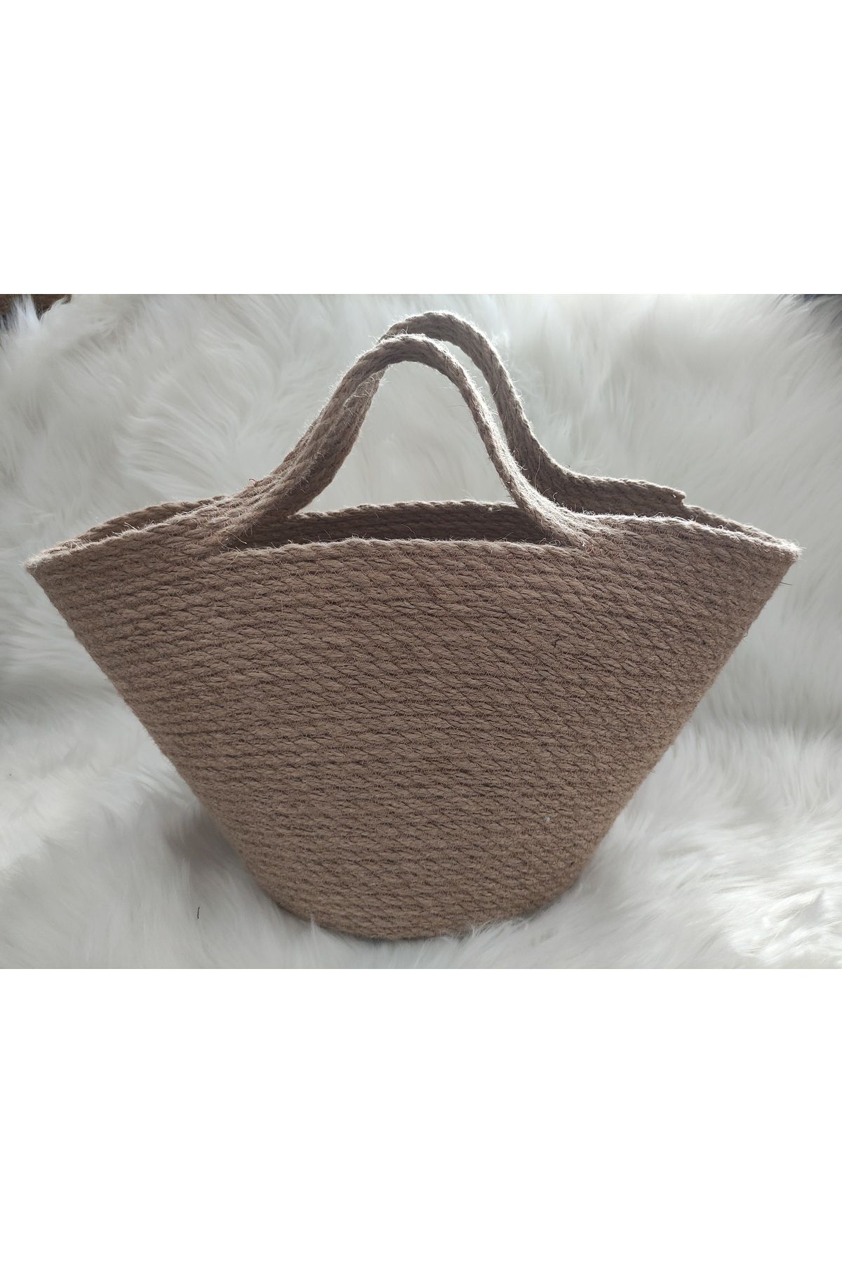 shop EL YAPIMI JÜT ÇANTA Taban22cm Genişlik40cm Yükseklik23cm