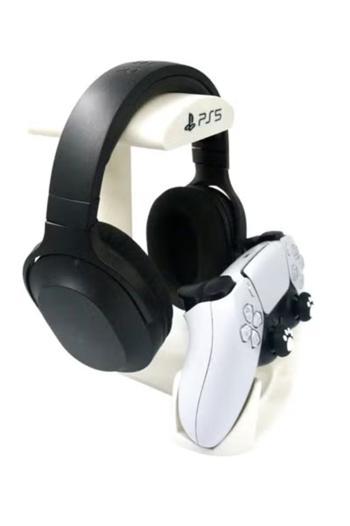 3D Brothers-Base PS5 DualSense Controller Stand with Headphone Holder, for PlayStation 5 3