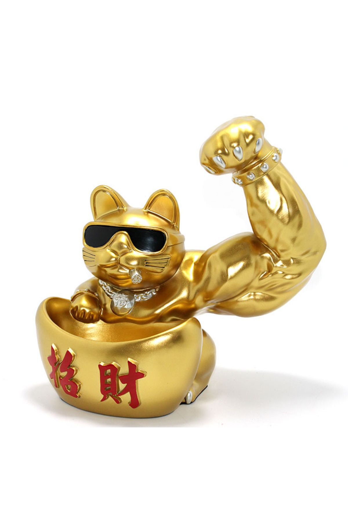 Orkun MANDIRACILAR Polyester Şanslı Kedi Figürü Model 4