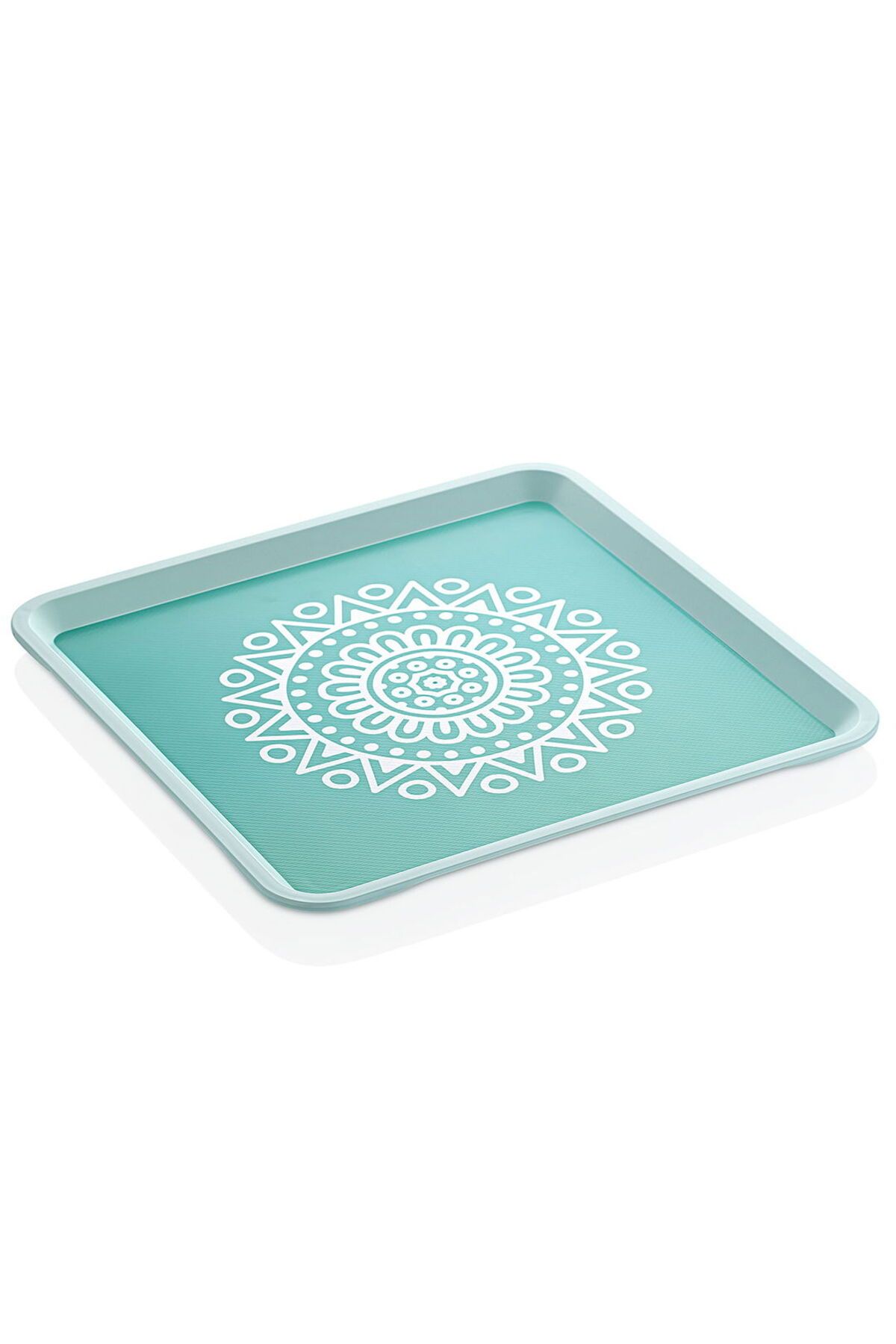 ASPARTAM Home Alaçatı Tepsi - Turkuaz - 32,5x32,5 cm