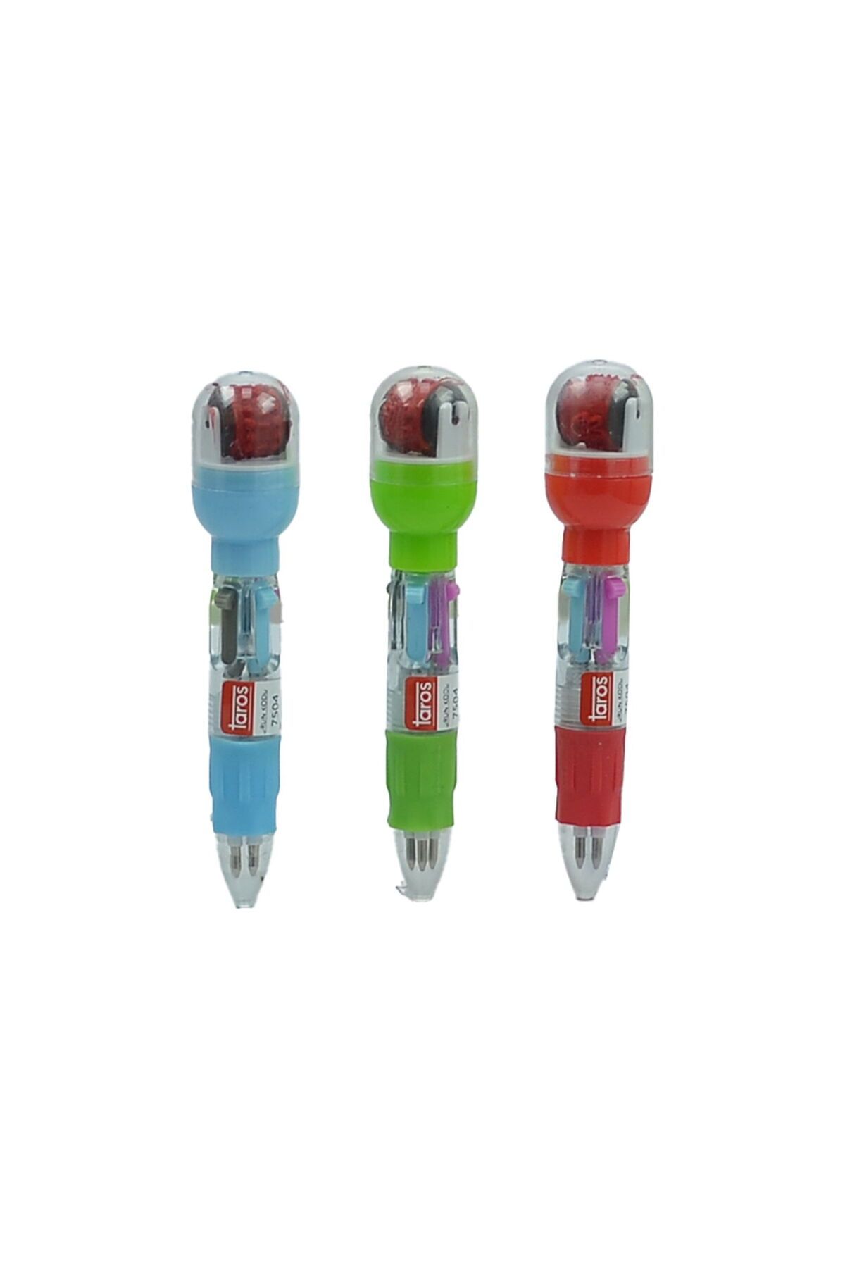 MATMEL Unick Color Pastel Mühürlü Kısa Çoklu Tükenmez Kalem - - 10 cm