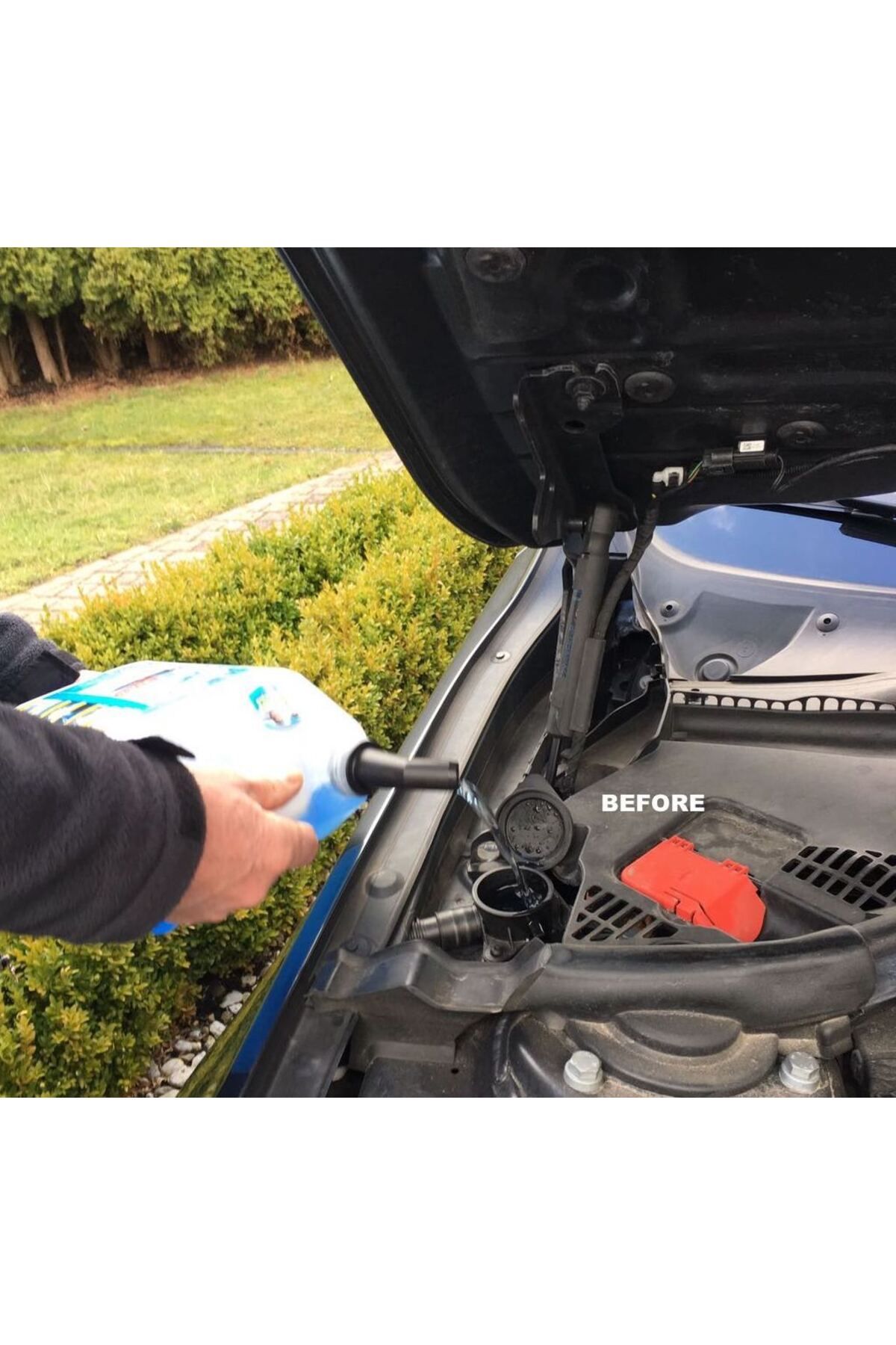 Lucest BMW araçları için Uyumlu ön cam temizleyici dolgu hunisi (Plastik Aparattır!!!)