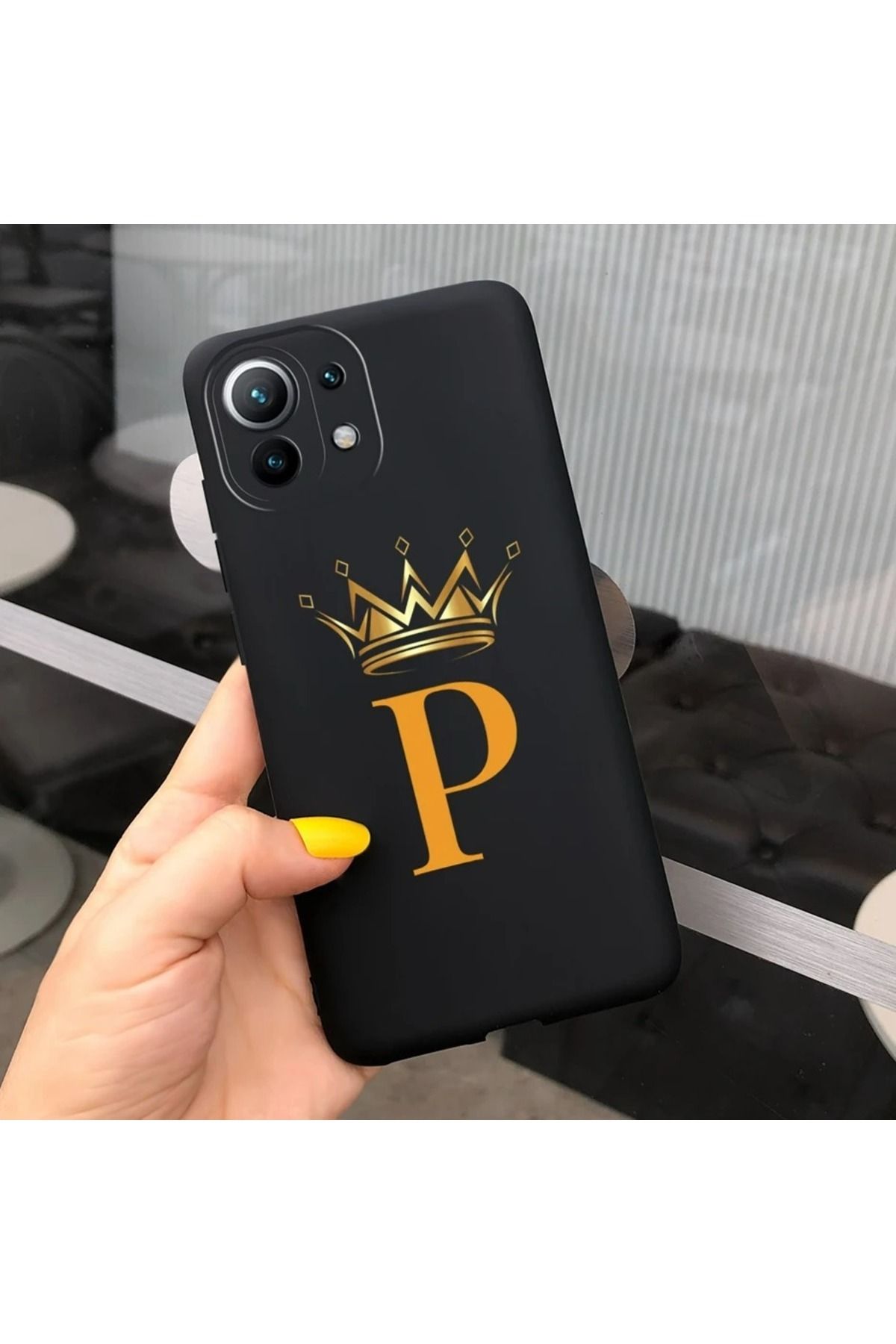 Rotaks Xiaomi Mi 11 Lite Uyumlu Kılıf Silikon Esnek İsme Özel Baskılı Harf