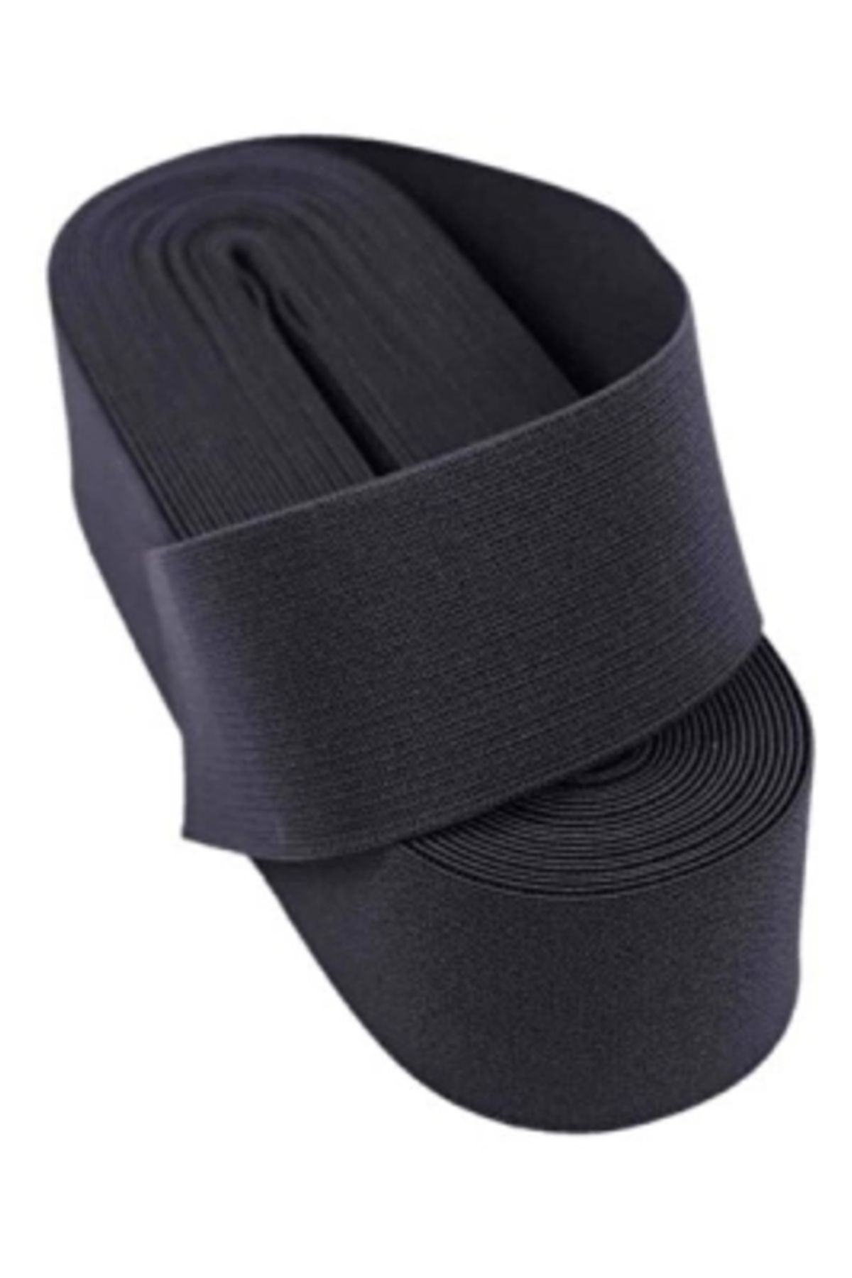 Beruflic Siyah - 3cm Paça Lastik Geniş 10mt.
