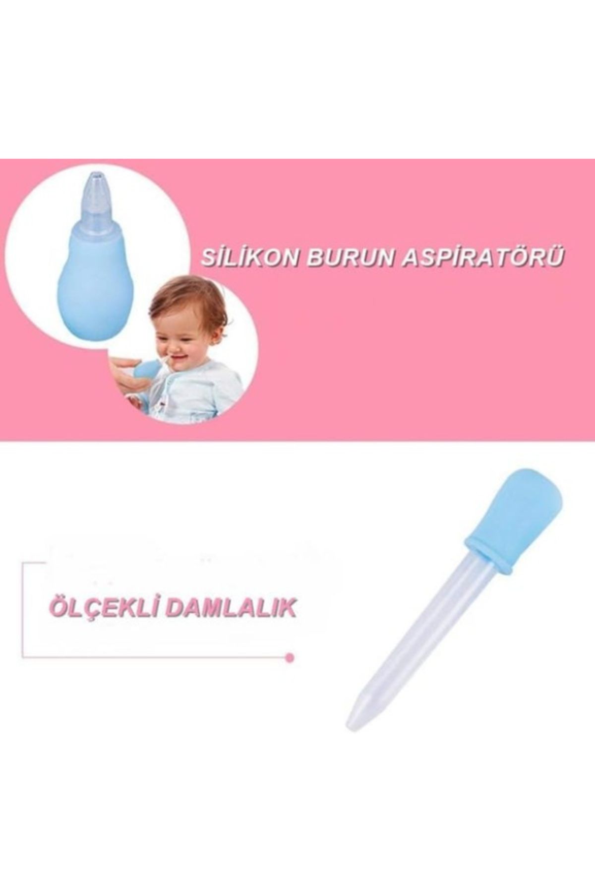 8 Parça Bebek Bakım Seti Mavi Renk