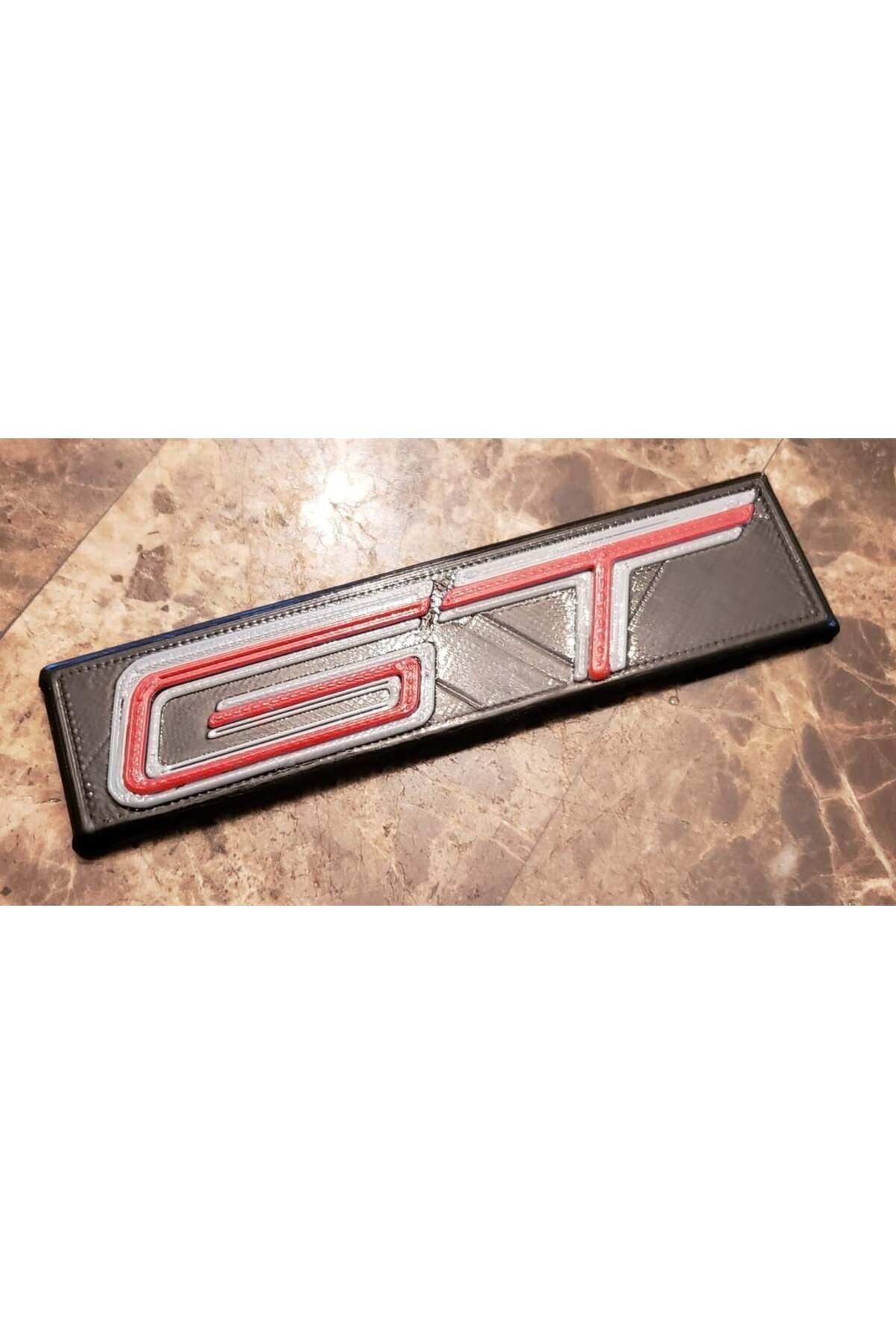 Lucest Pontiac Fiero için Arka GT amblemi (kavisli dahil) (Plastik Aparattır!!!)