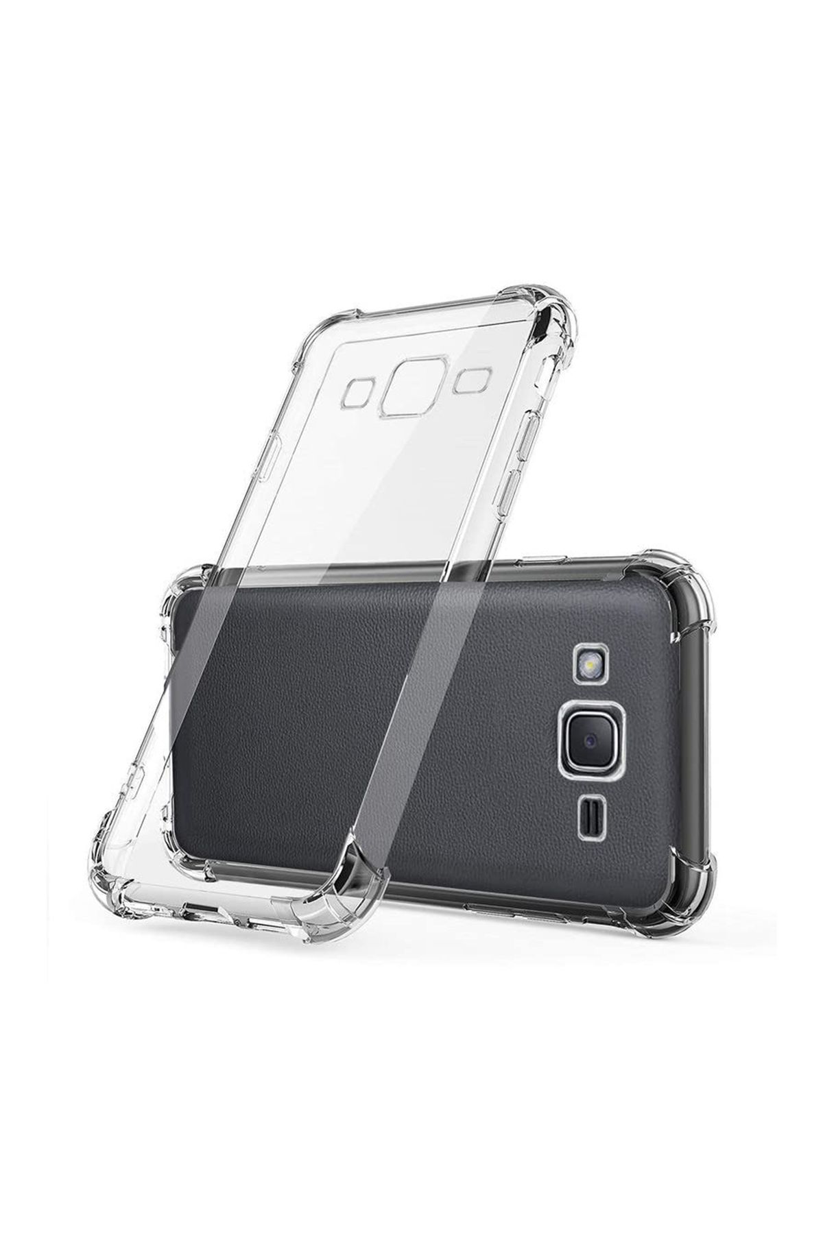 CaseArt Samsung Galaxy J7 2016 ile uyumlu Kapak Köşe Korumalı Airbag Antishock Şeffaf Silikon Kılıf