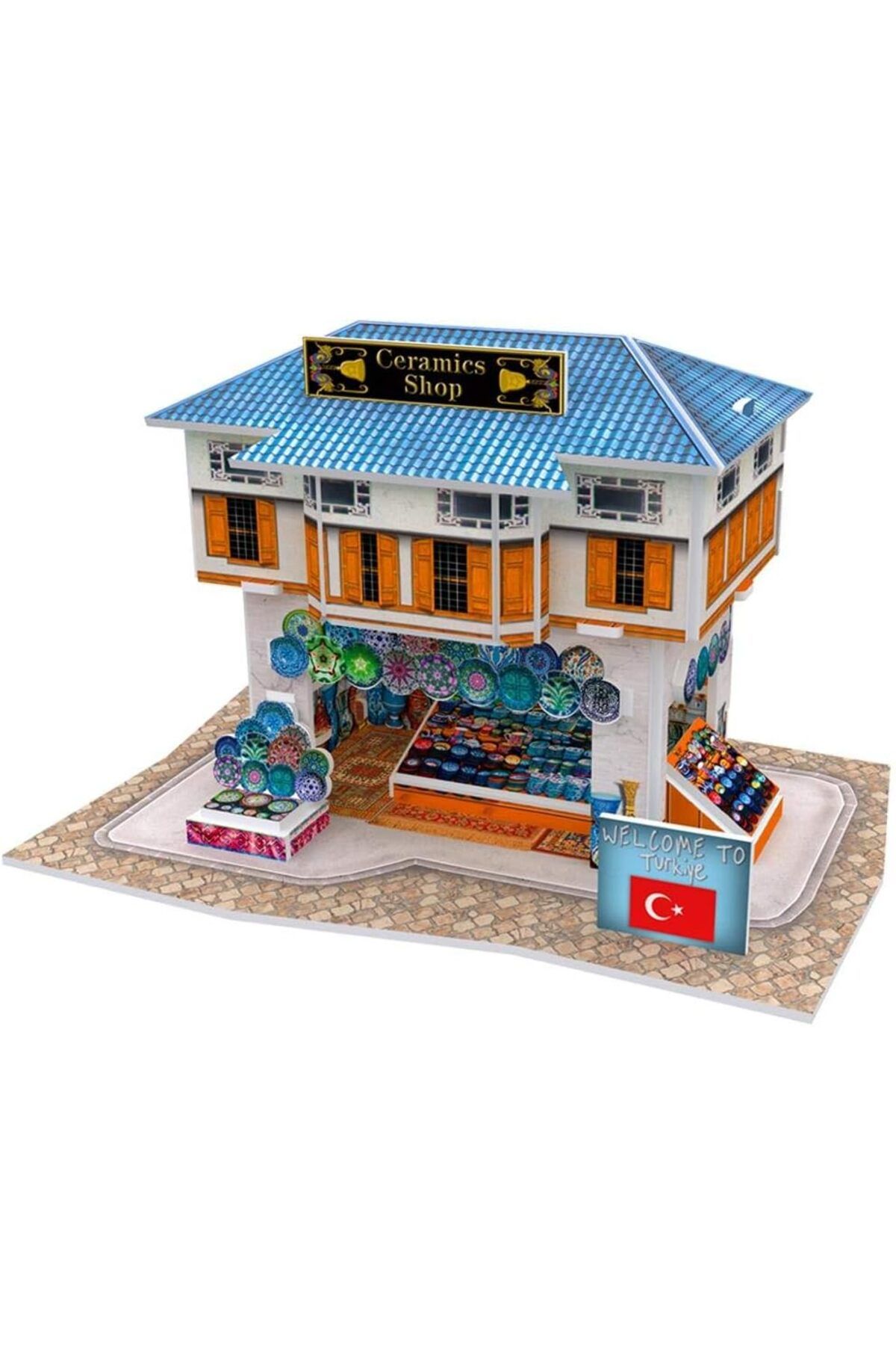 STOREMAX ELZ CUB/W3111H 3D 25 Parça Puzzle Türk Seramik Mağazası FRNTR 1127478