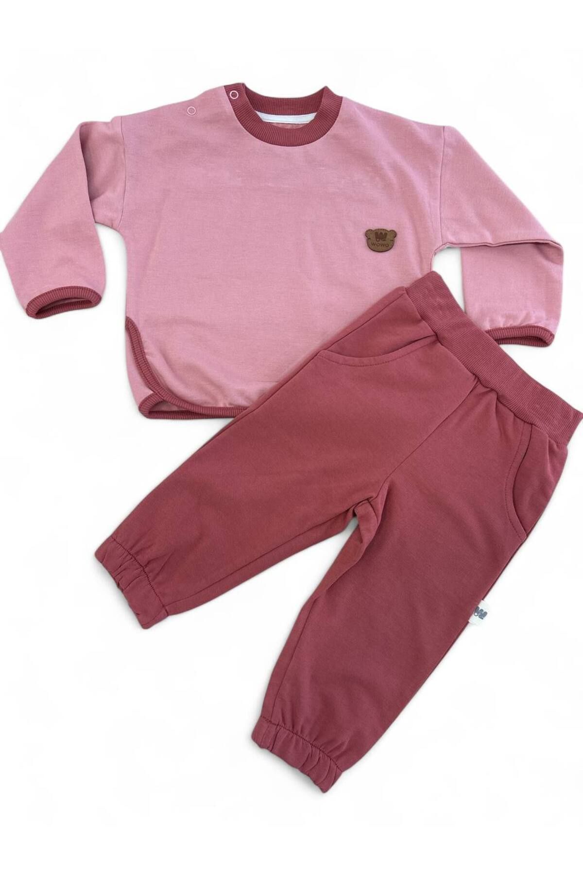 WOWOKİDS MEVSİMLİK 2'Lİ TAKIM PANTALON 2İP %100 PAMUK